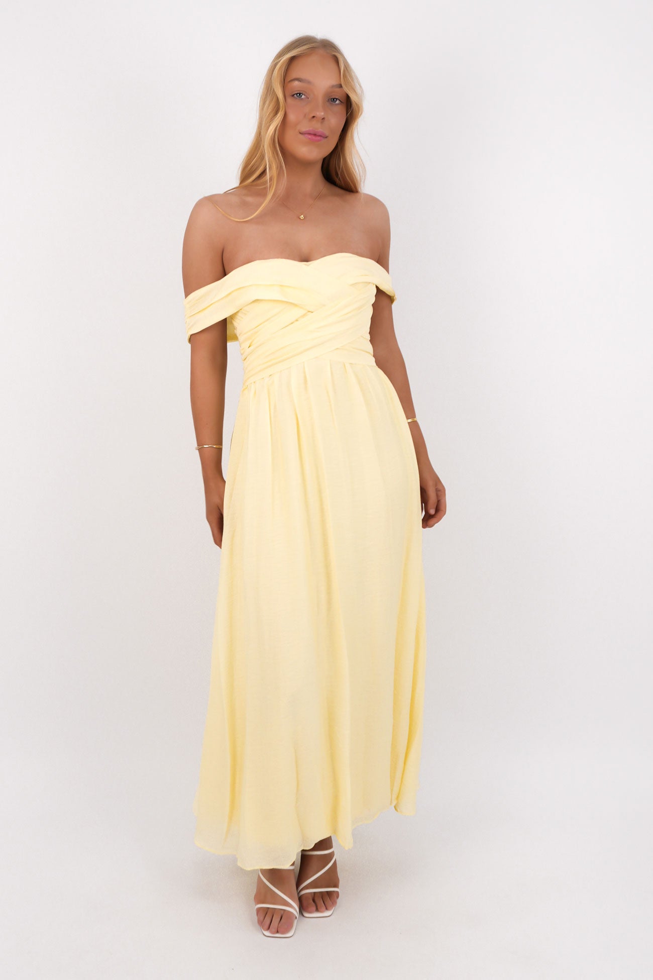 Anslee Midi Dress Yellow