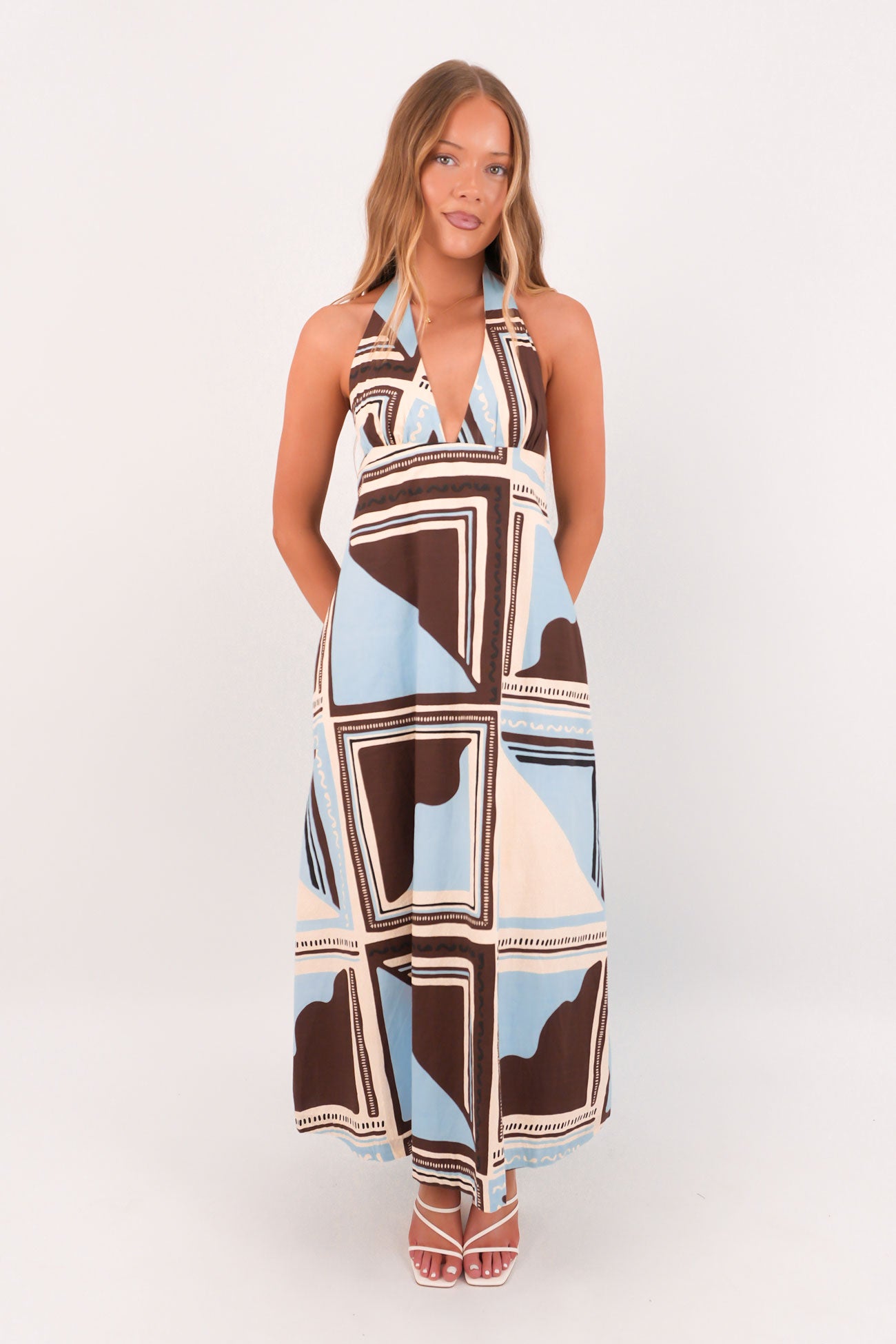 Antibes Maxi Dress Blue
