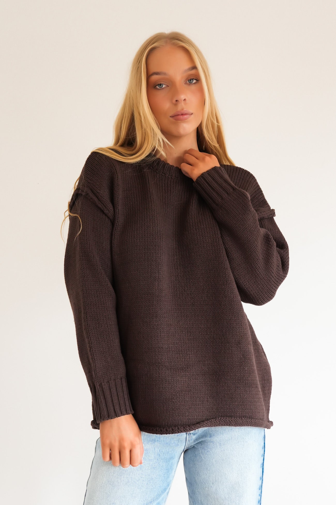 Antonia Knit Chocolate