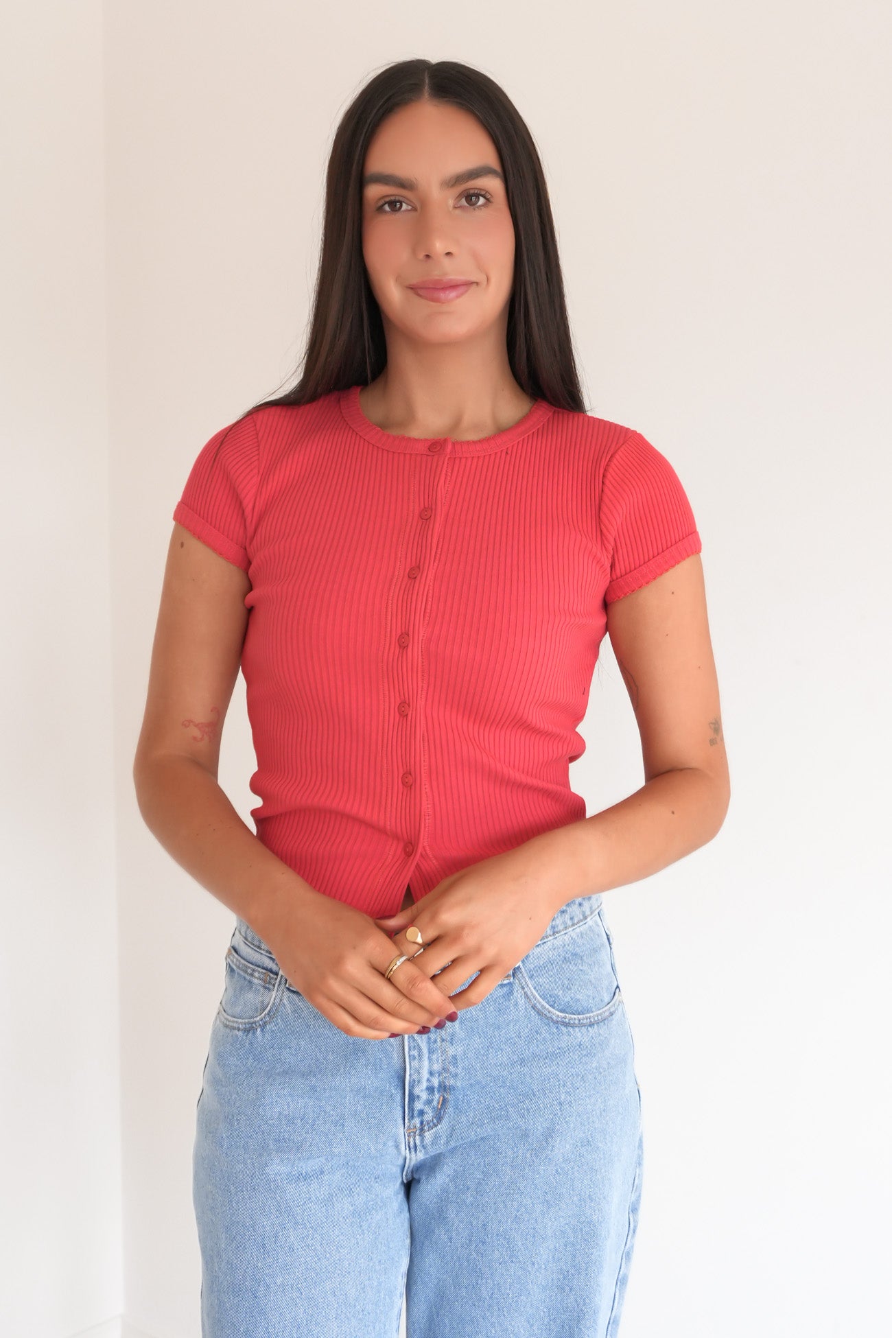 Bailey Knit Top Berry