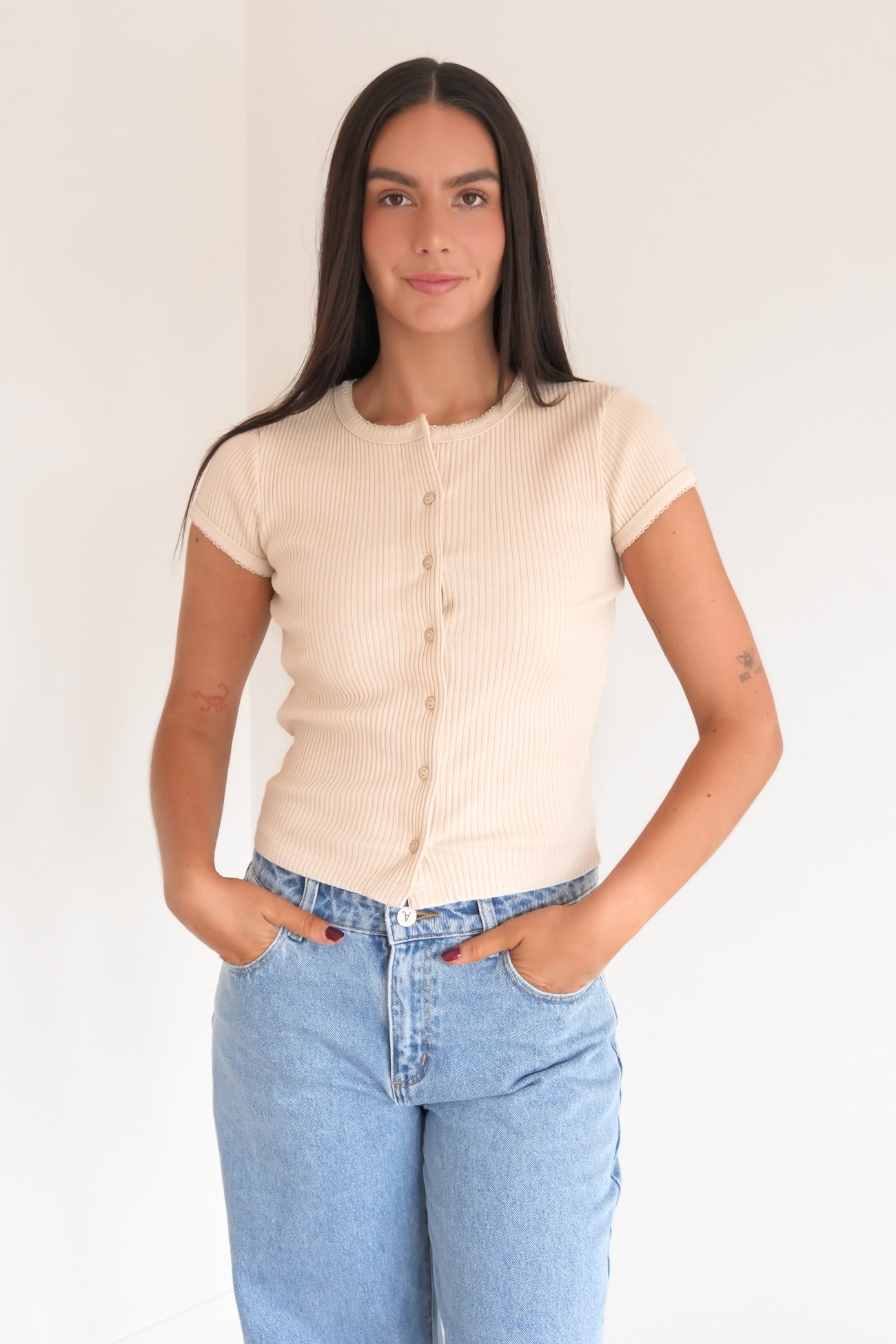 Bailey Knit Top Bone