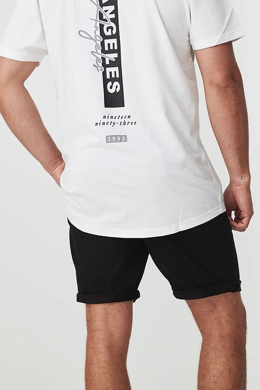 Baker Slim Chino Short Black
