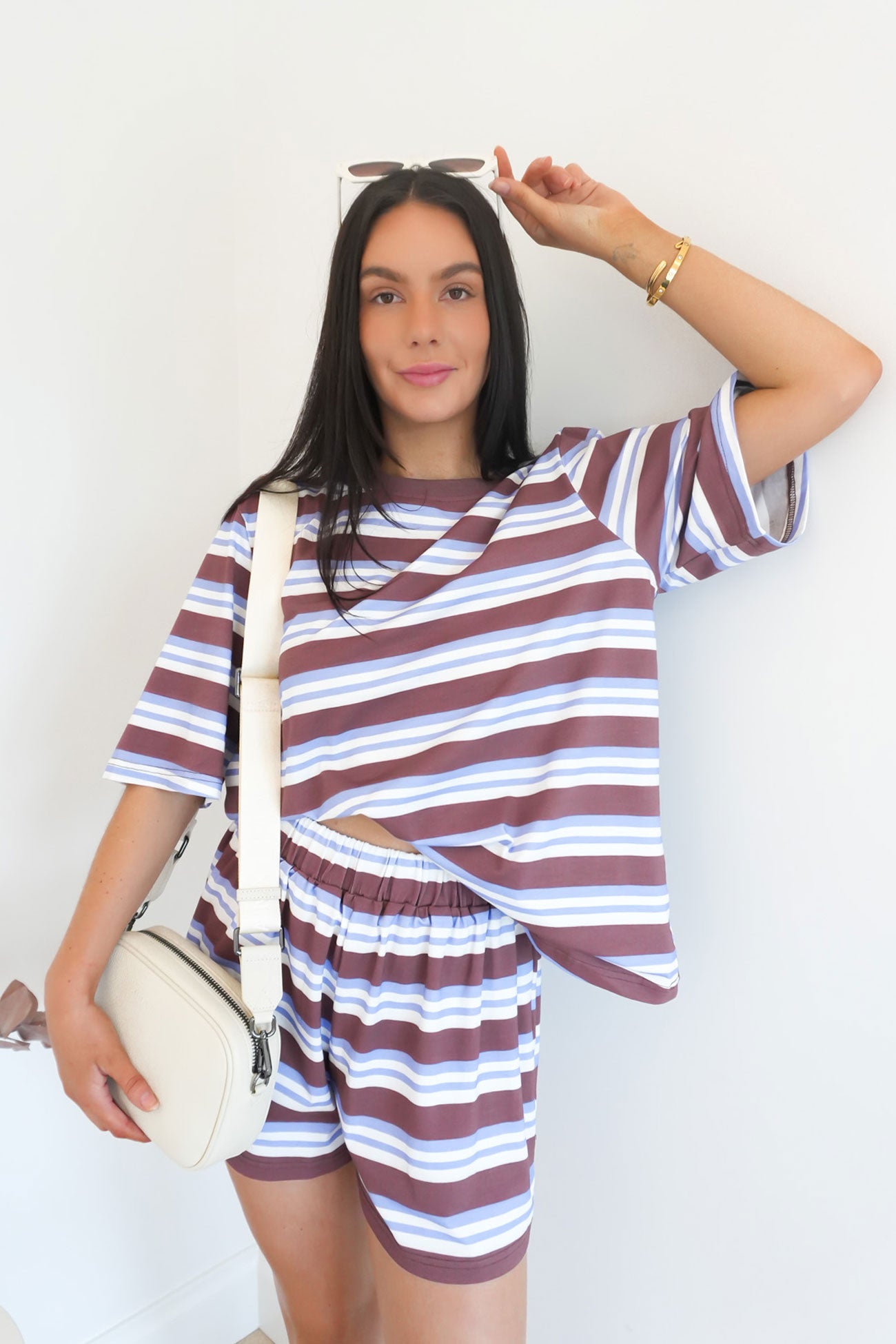 Bentley Tee Blue Stripe