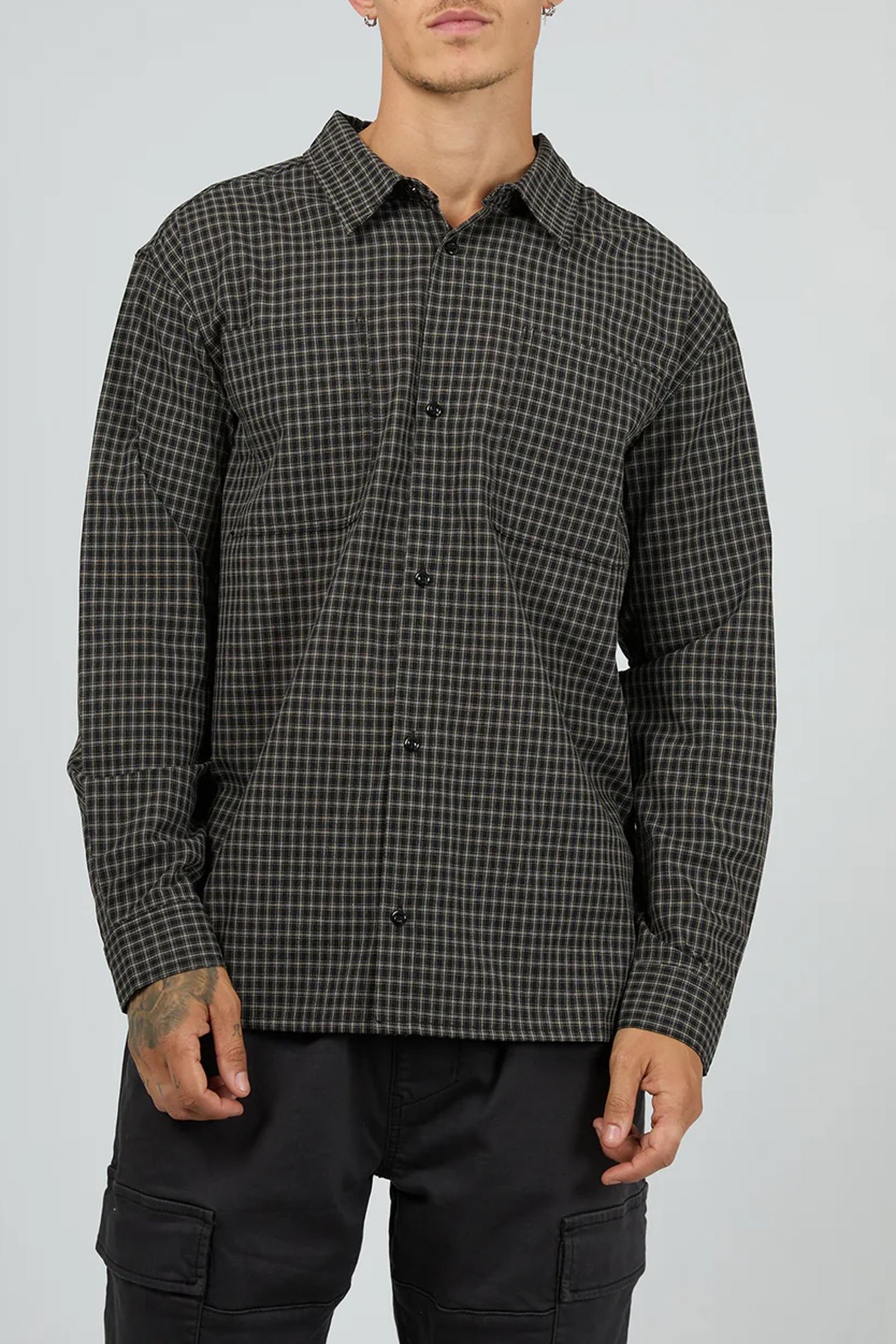 Benton Long Sleeve Shirt Black