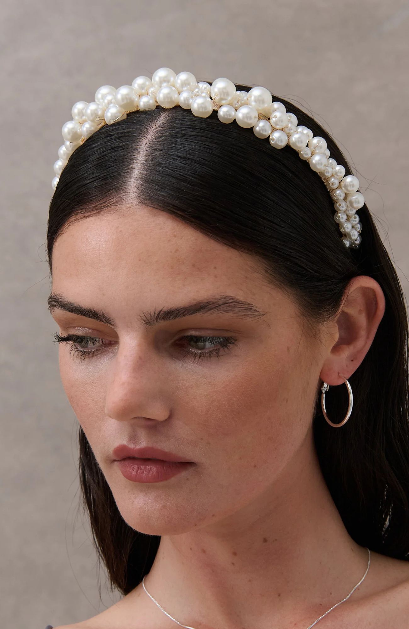 Blair Pearl Headband White