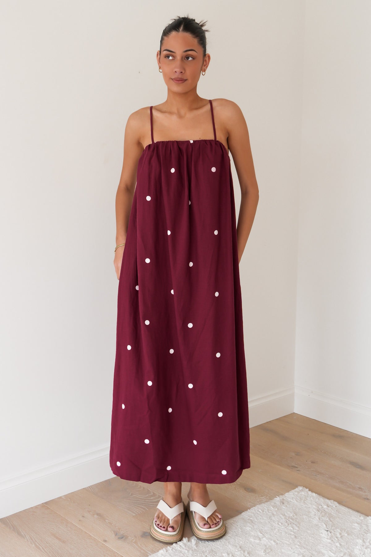 Bordeaux Maxi Dress Cherry