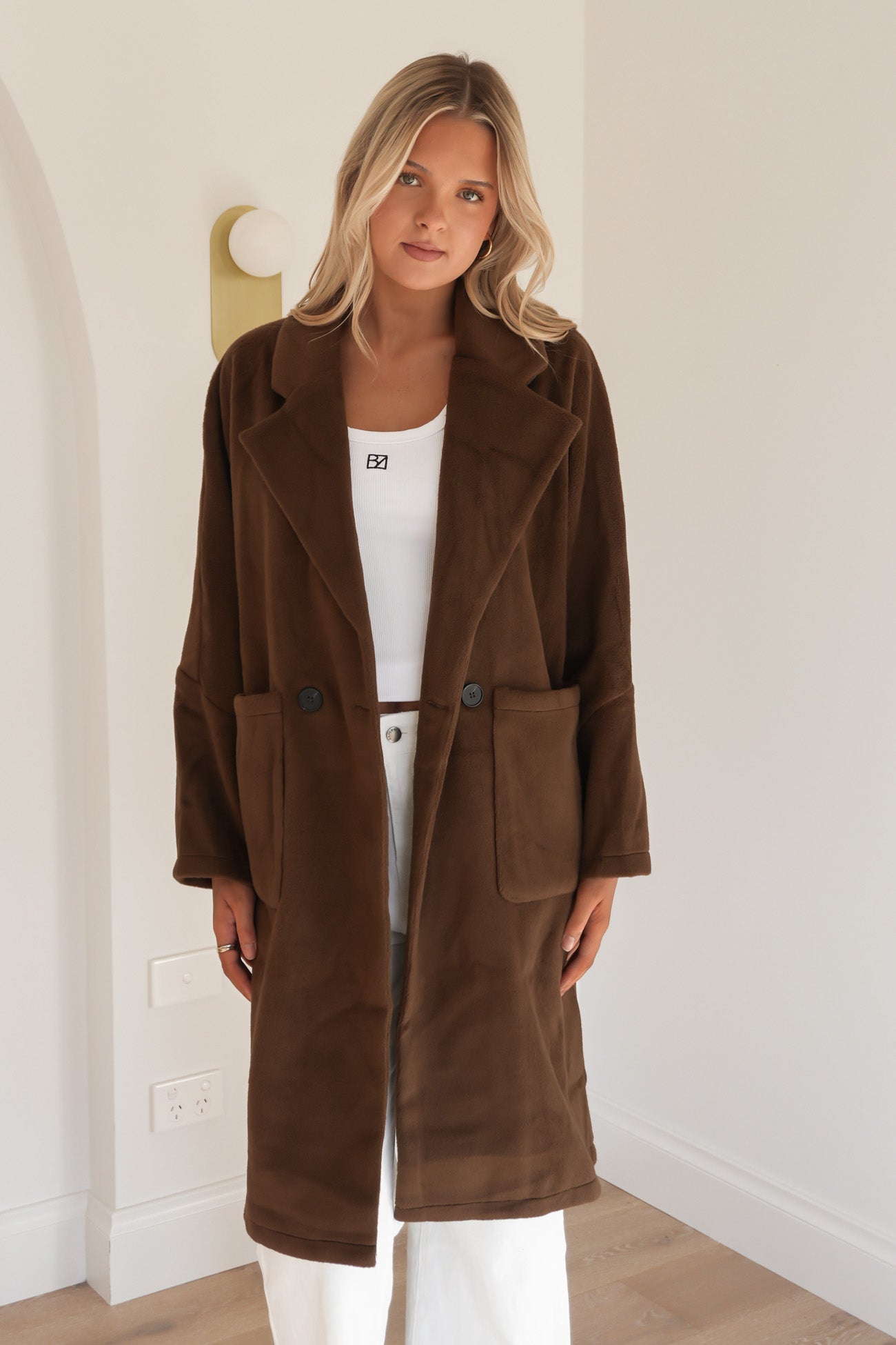 Briony Coat Chocolate