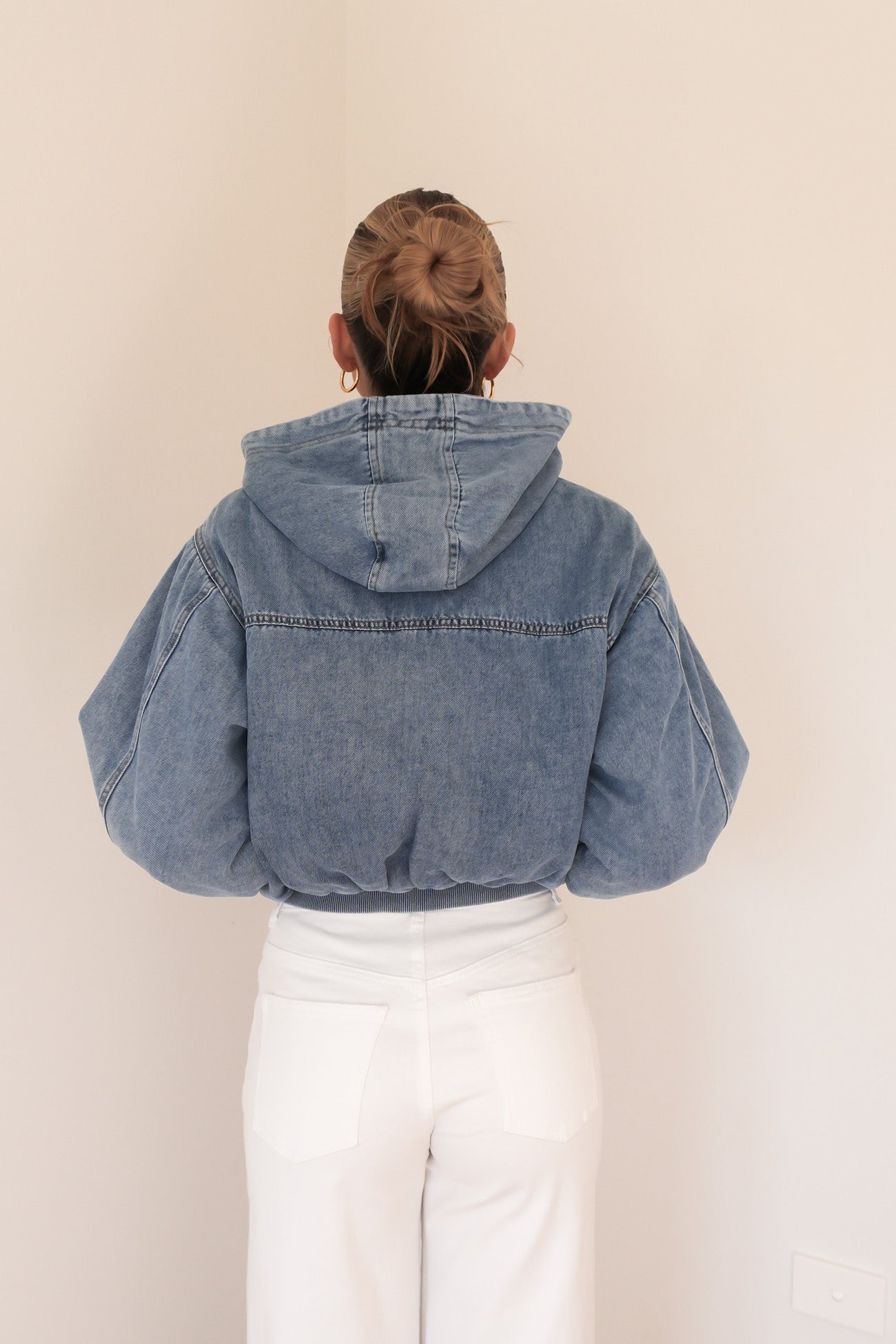 Brixton Denim Bomber Light Blue