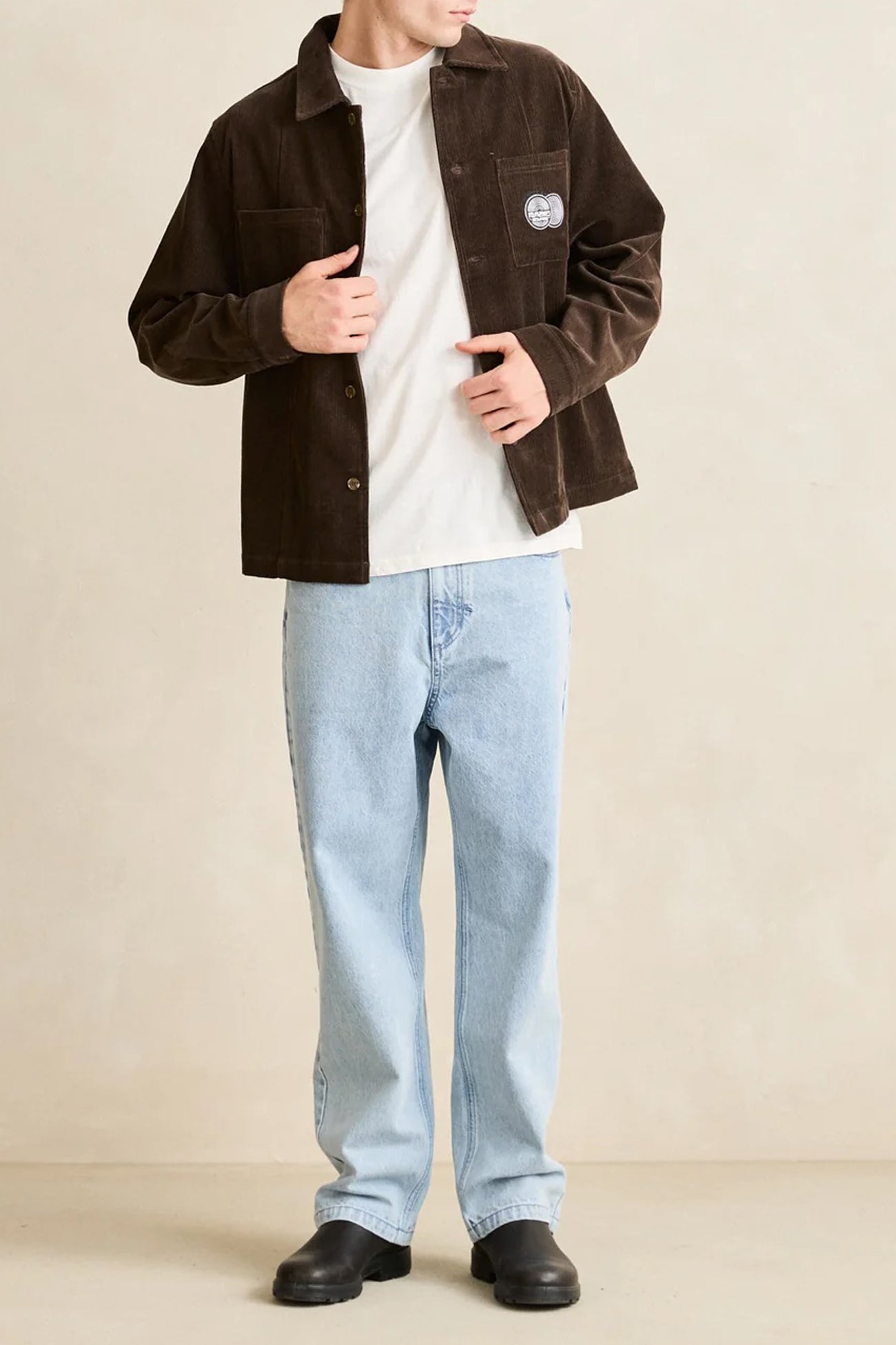 Broadcast Cord Overshirt Chocolate