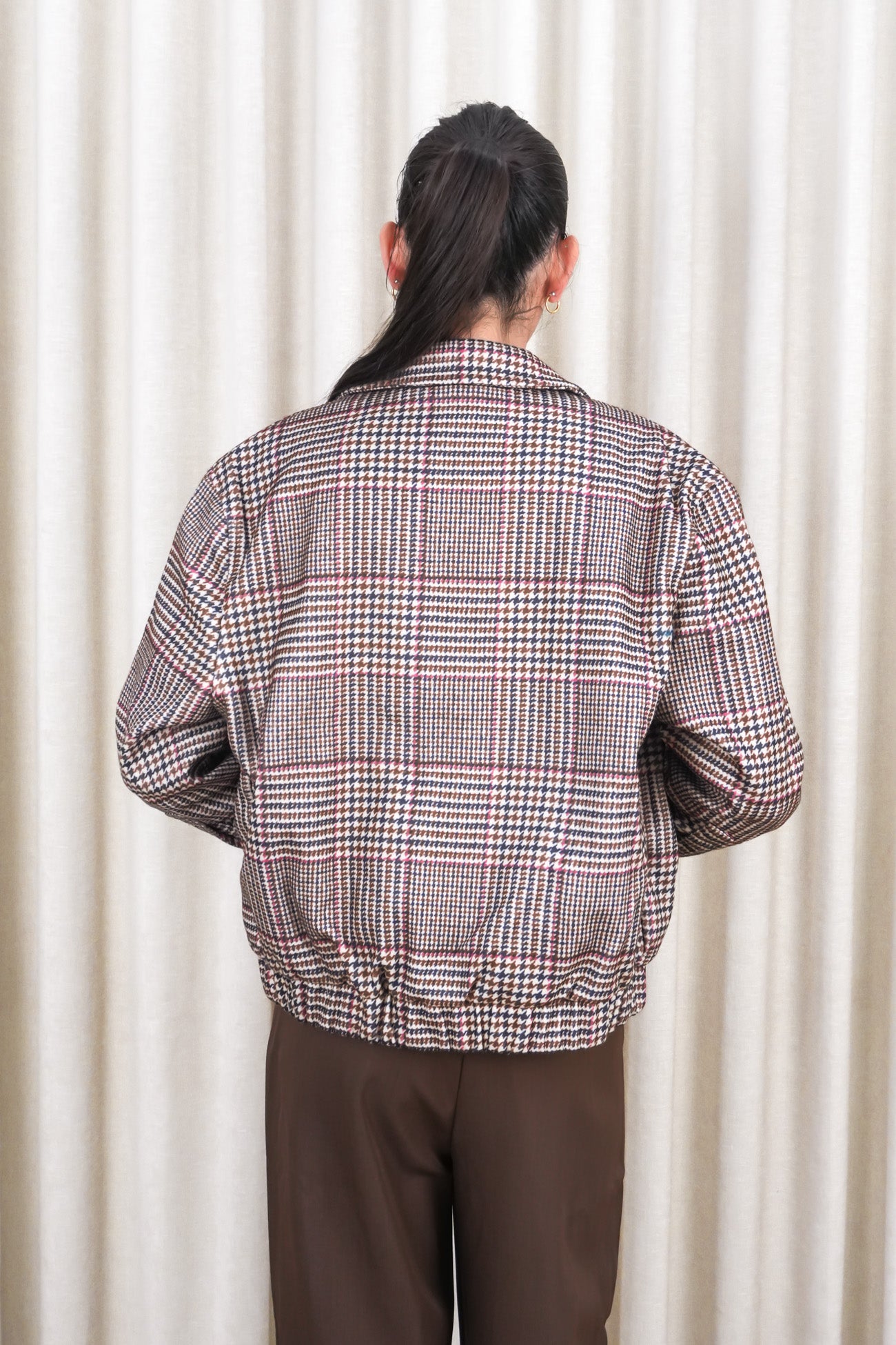 Caitlyn Bomber Plaid