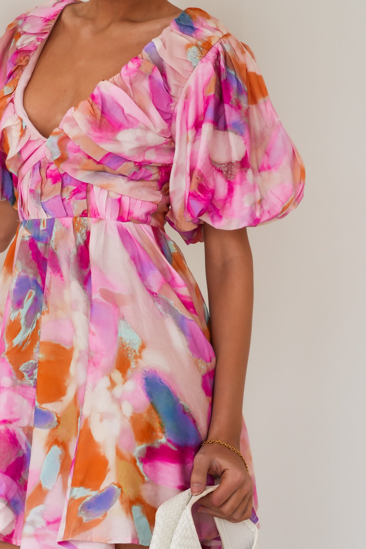 Caley Mini Dress Pink Multi