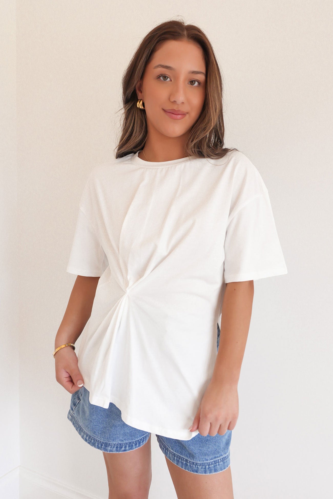 Canterbury Tuck Tee White