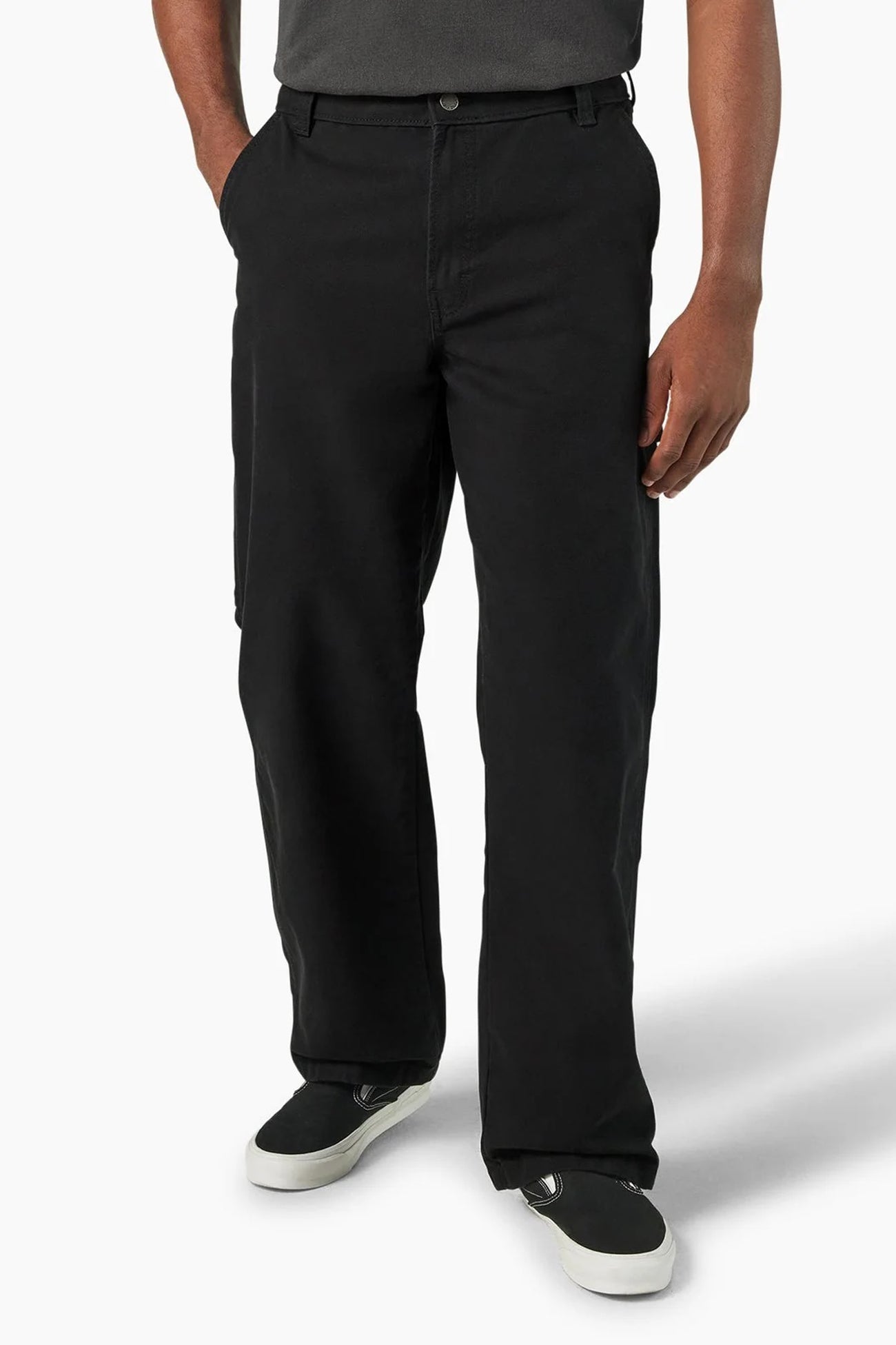 Canvas Utility Carpenter Pant Rinsed Black