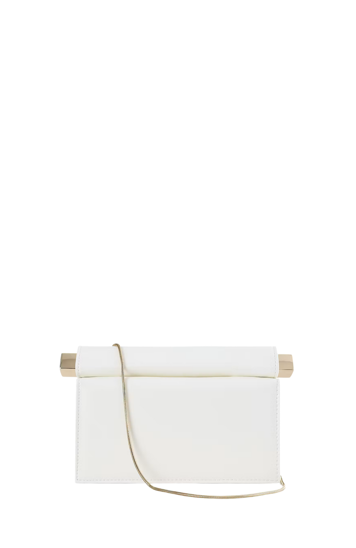 Carson Clutch Bag White Shine
