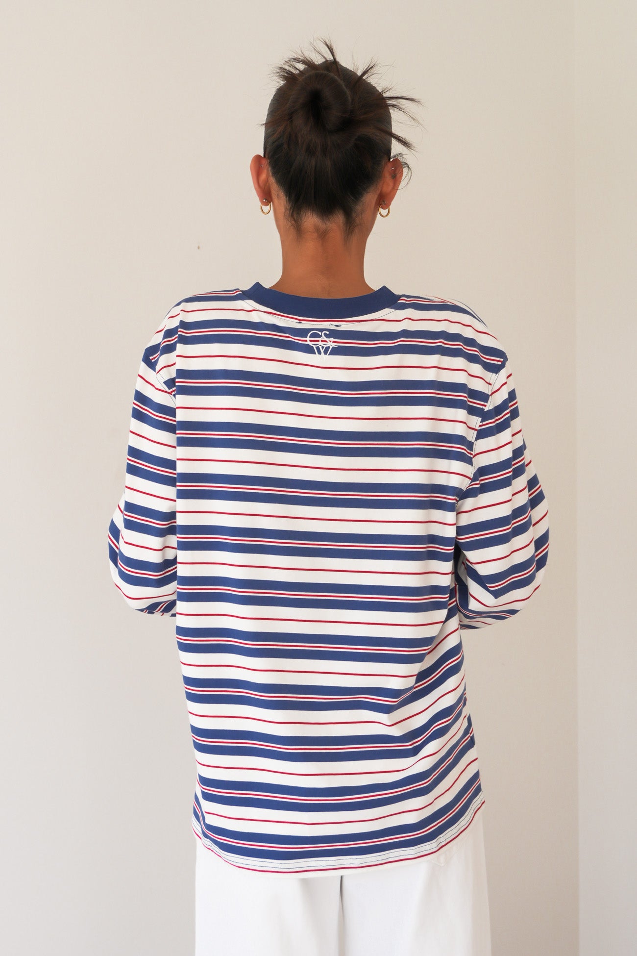 Carter Long Sleeve Red Slate Stripe