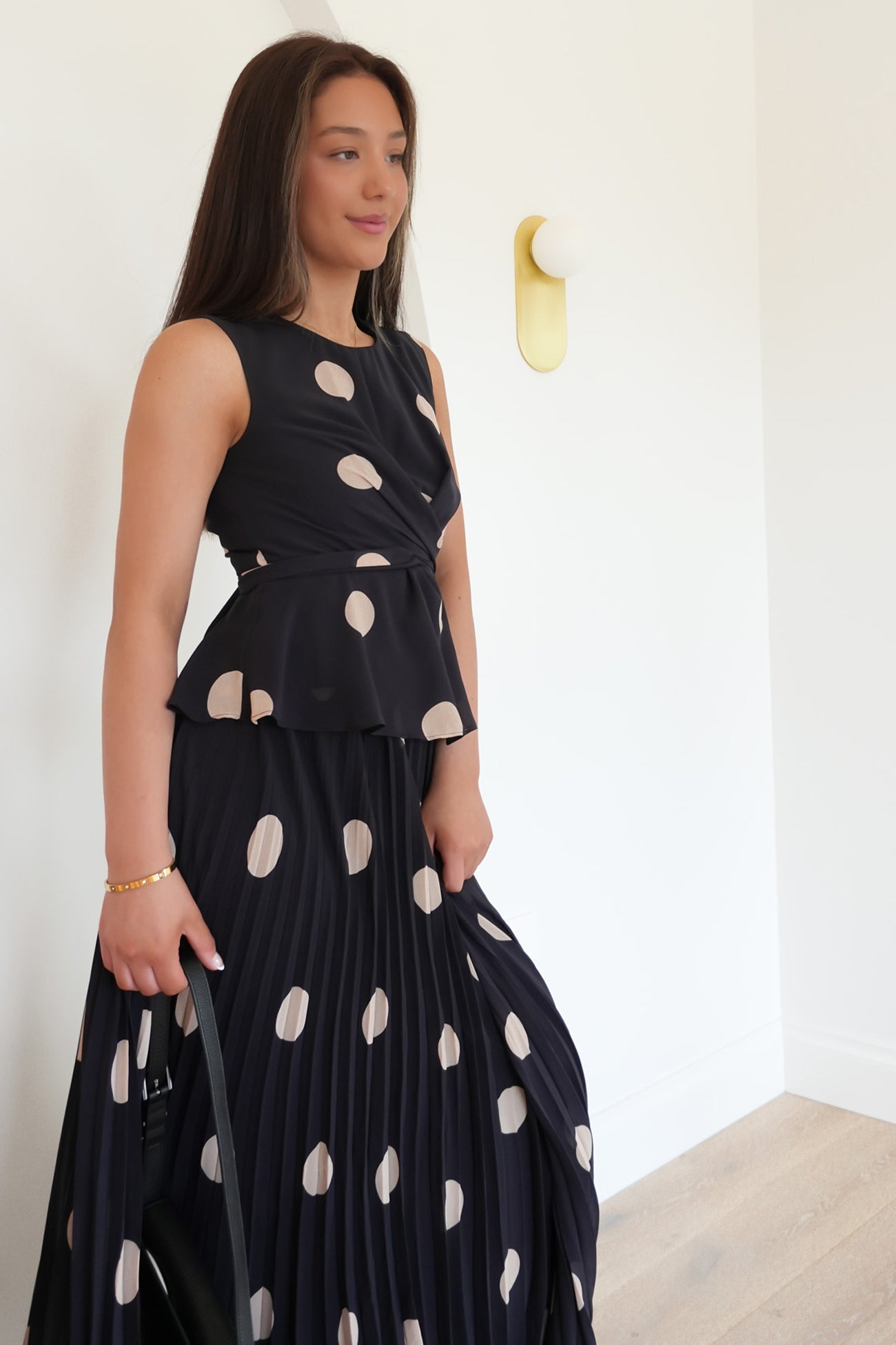 Carter Set Black Polka Dot