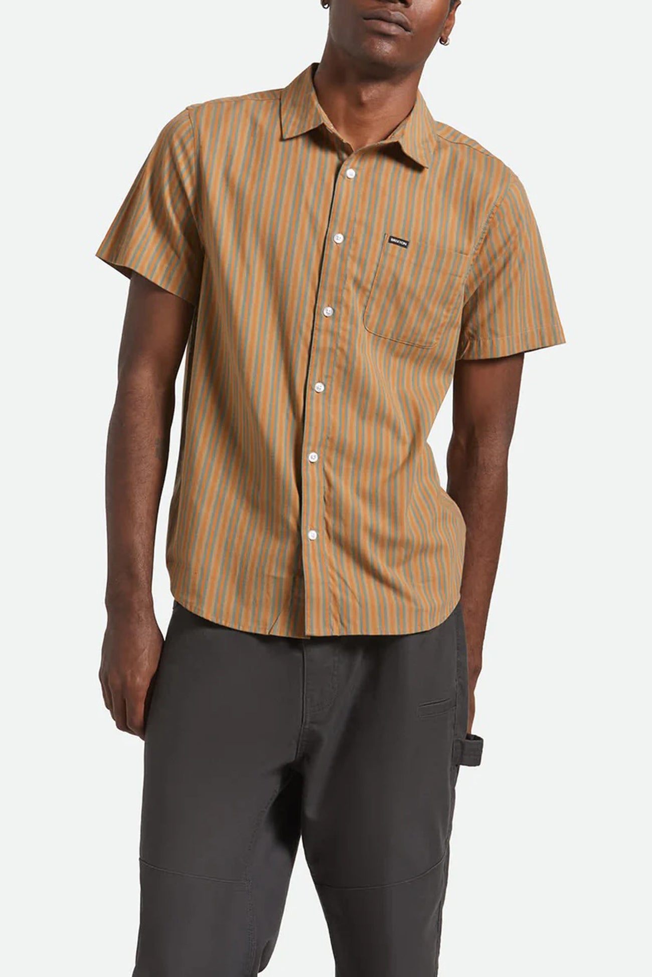 Charter-Stripe-Short-Sleeve-Woven-Rustic-Caramel-Night-Sage-4-jpg