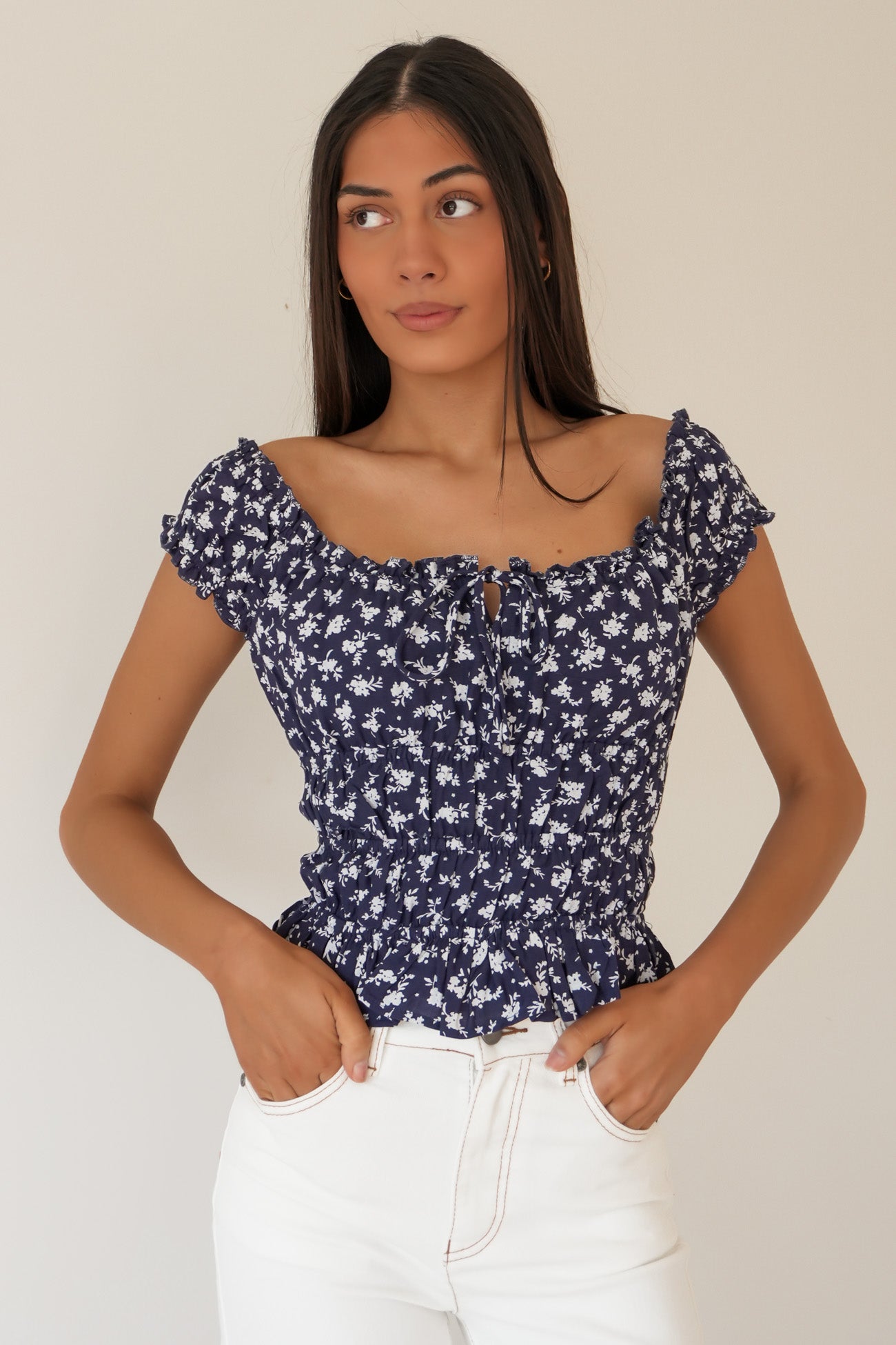 Clarabelle Floral Top Print