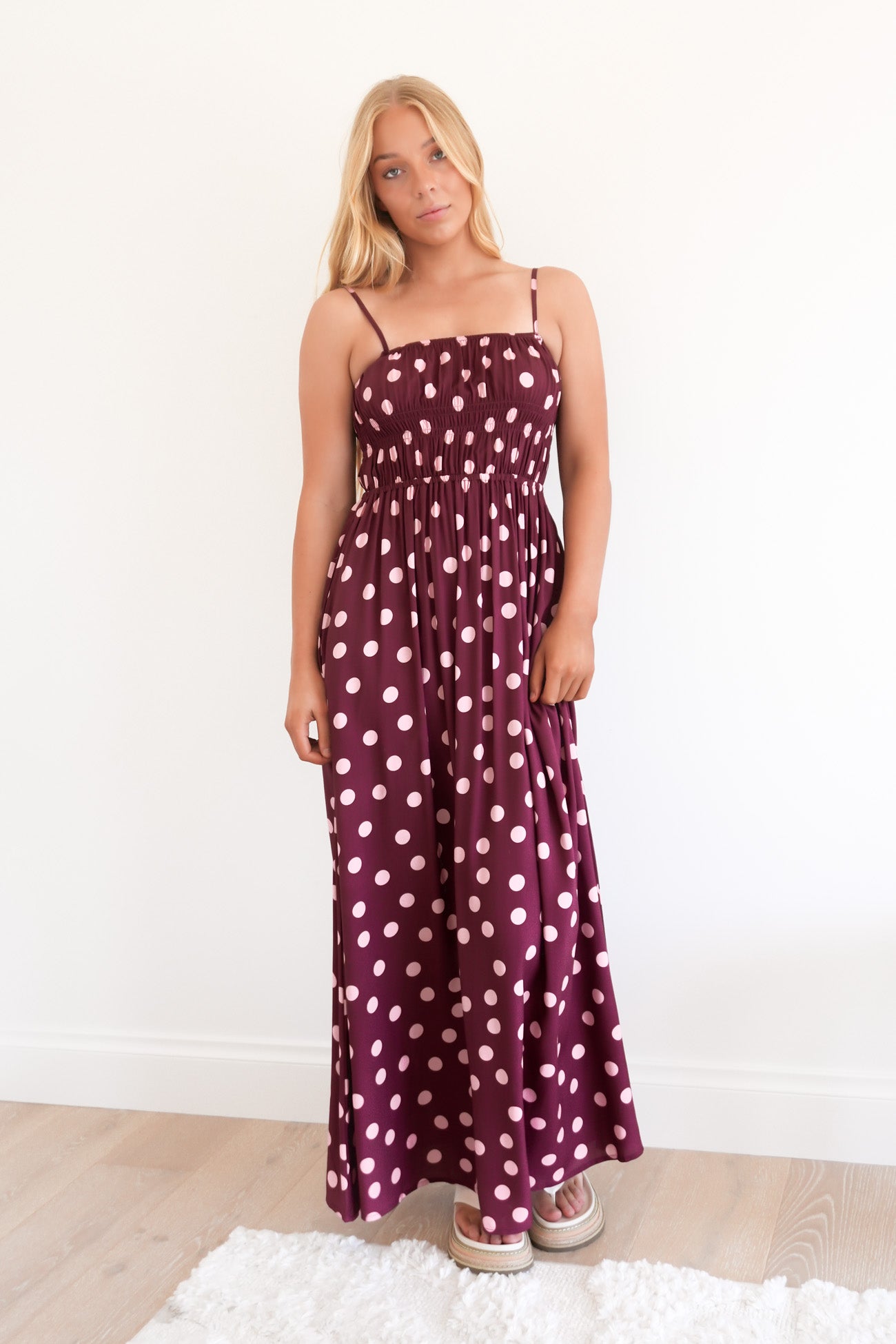 Clarissa Midi Dress Merlo Polka Dot