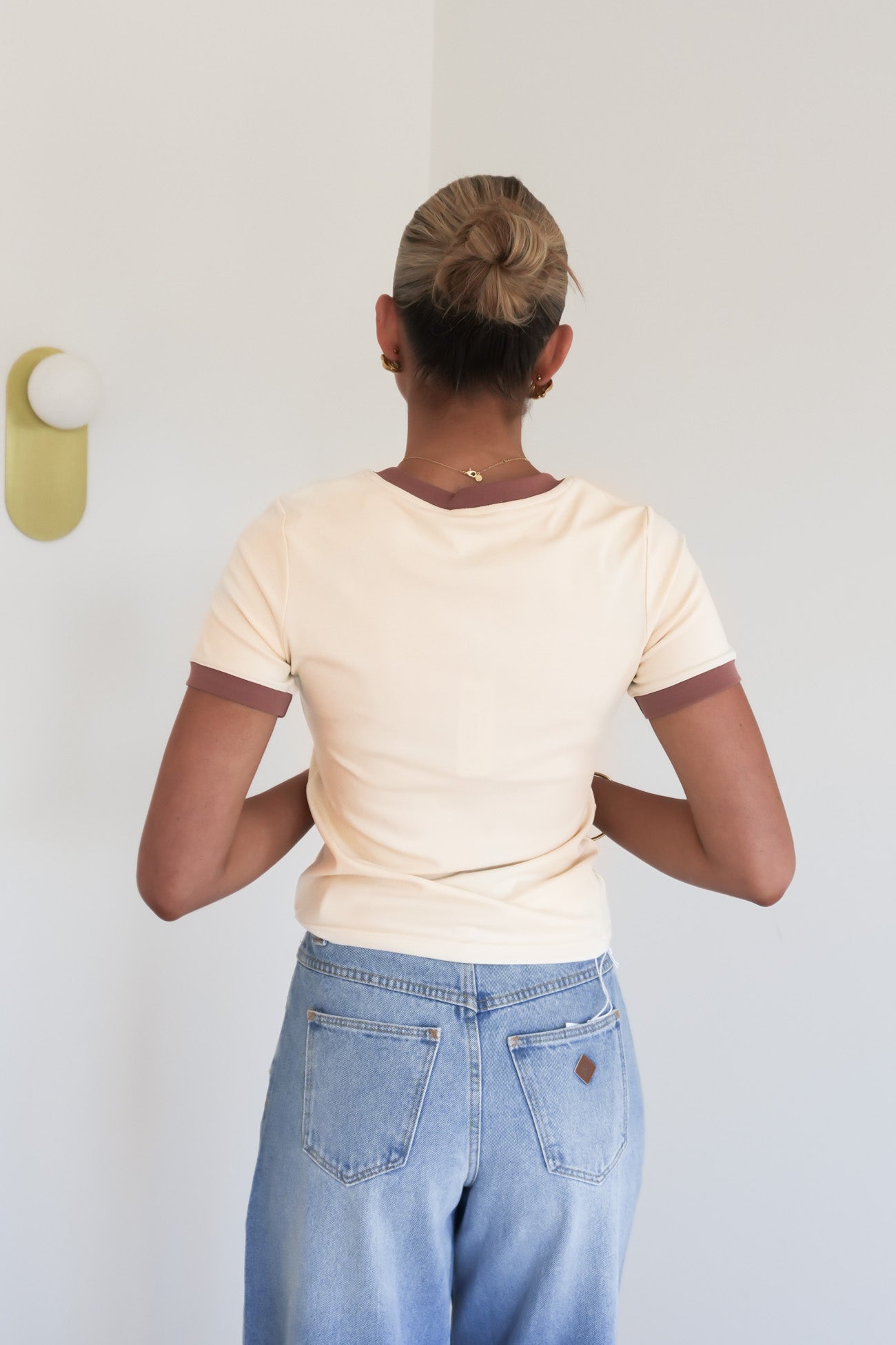 Classic Ringer Tee Cream