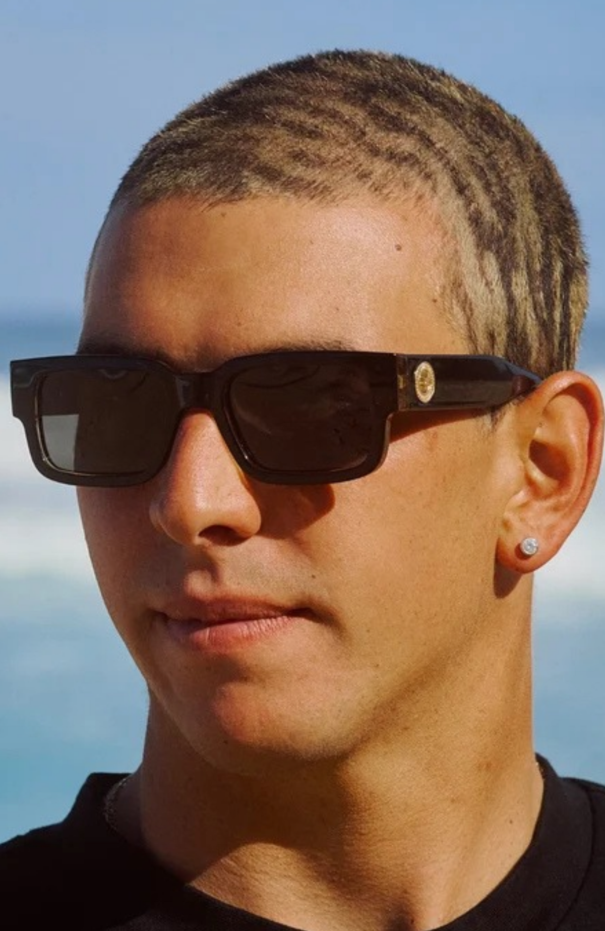 Cole Houshmand Sunglasses Black Leopard Smoke Polarised