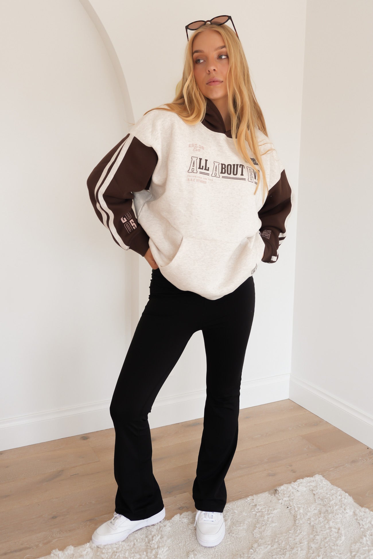 Contrast Club Relaxed Hoodie Oat