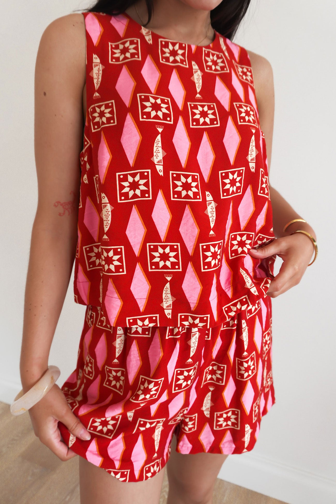 Copacabana Short Sardinia Geo Print