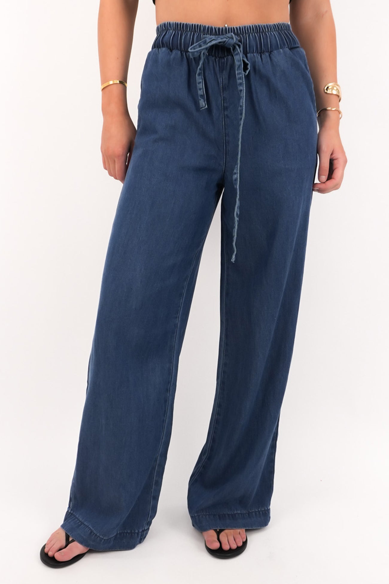 Cora Denim Pant Dark Blue