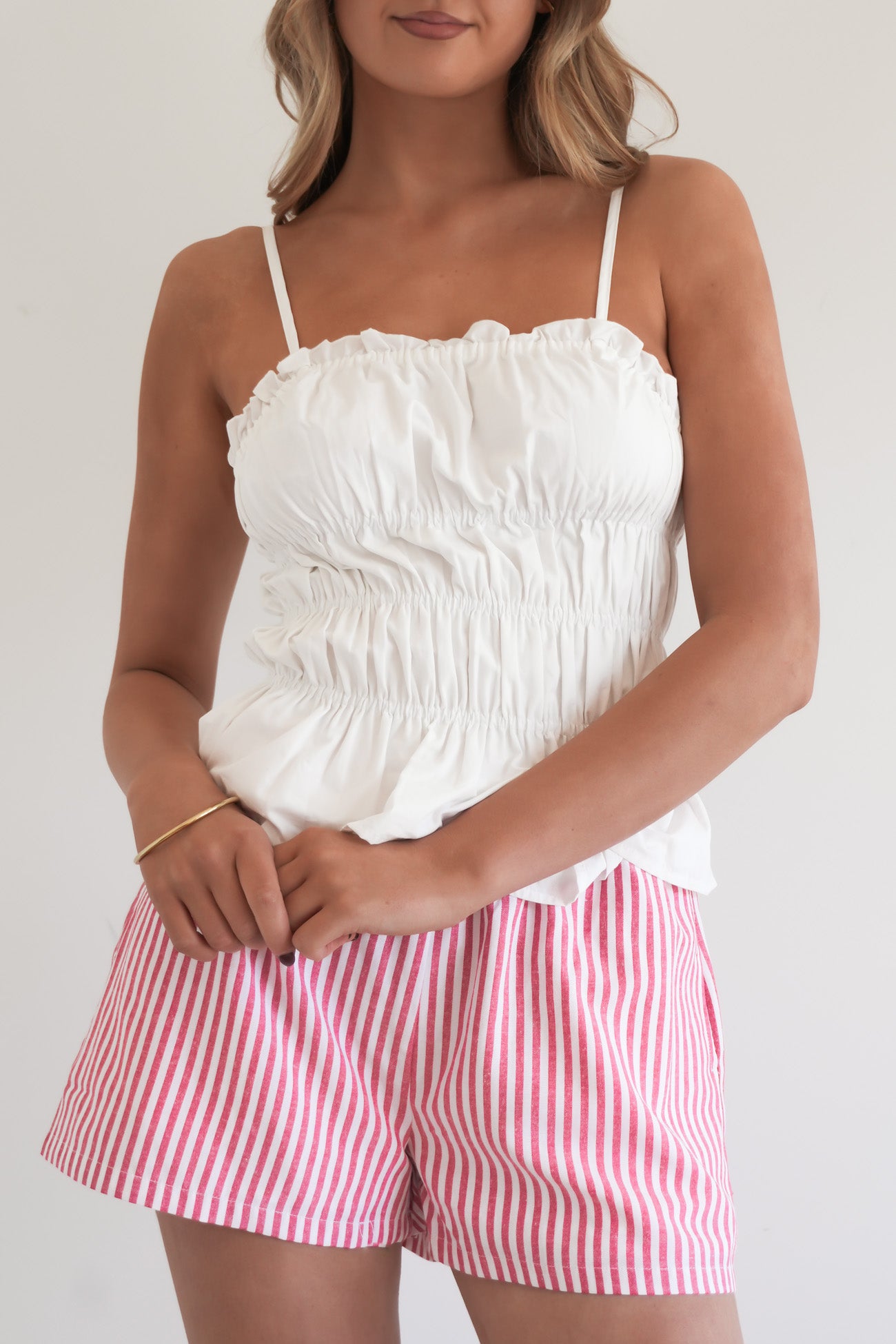 Cora Top White