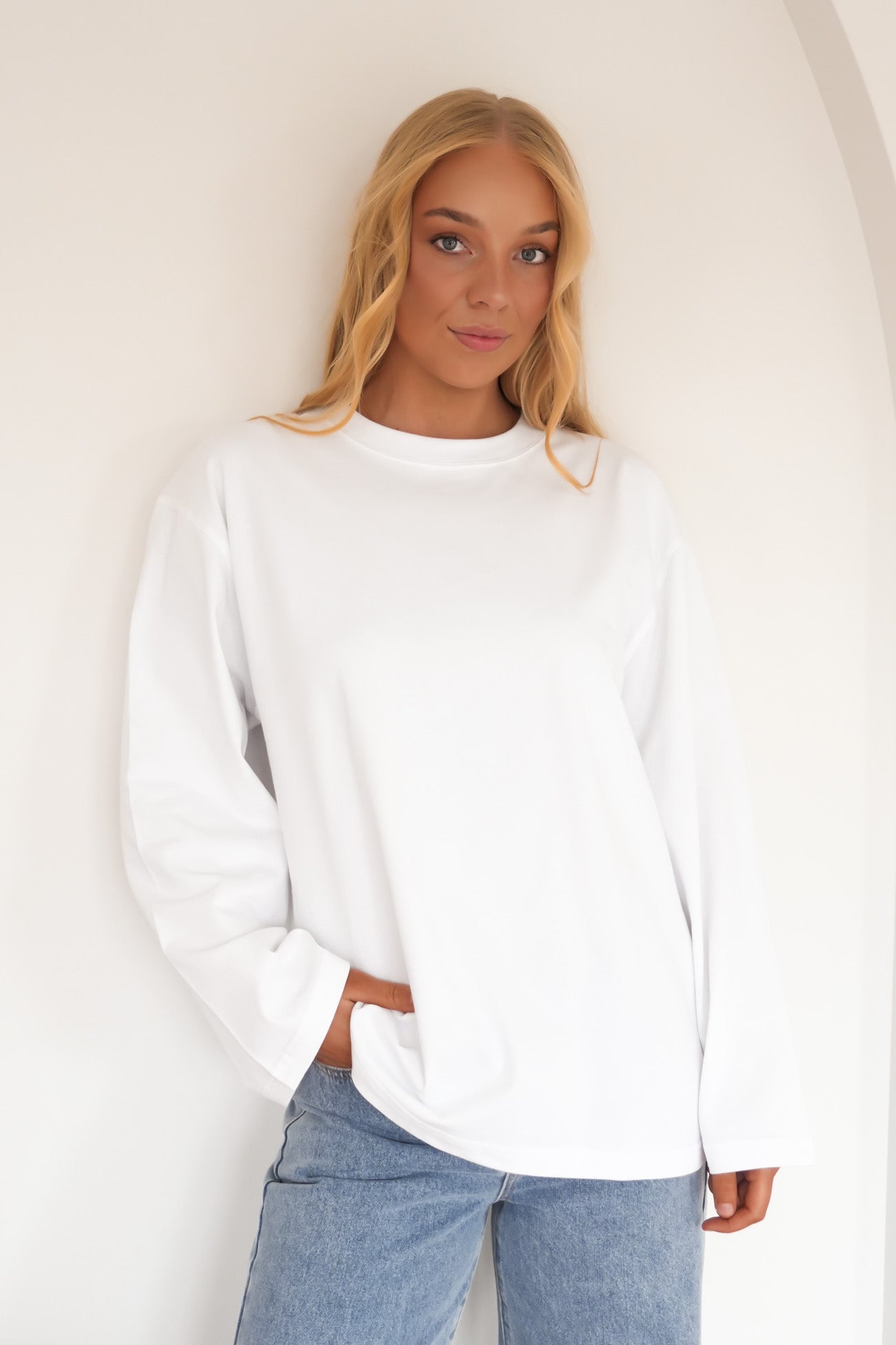 Core Long Sleeve Tee White