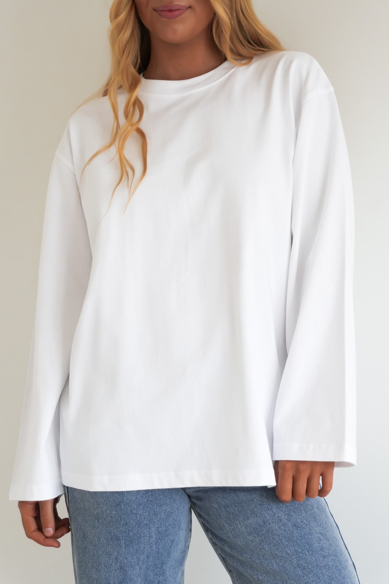 Core Long Sleeve Tee White