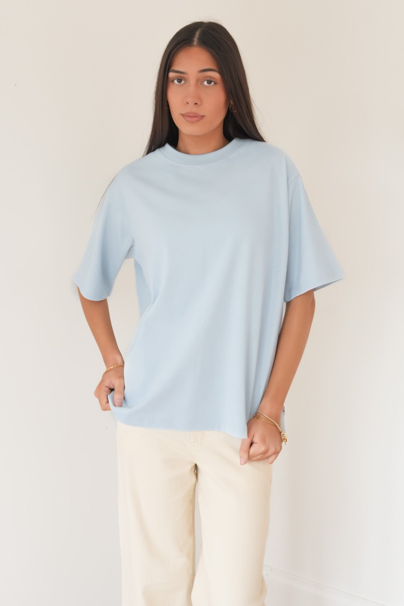 Core Oversized Tee Light Blue