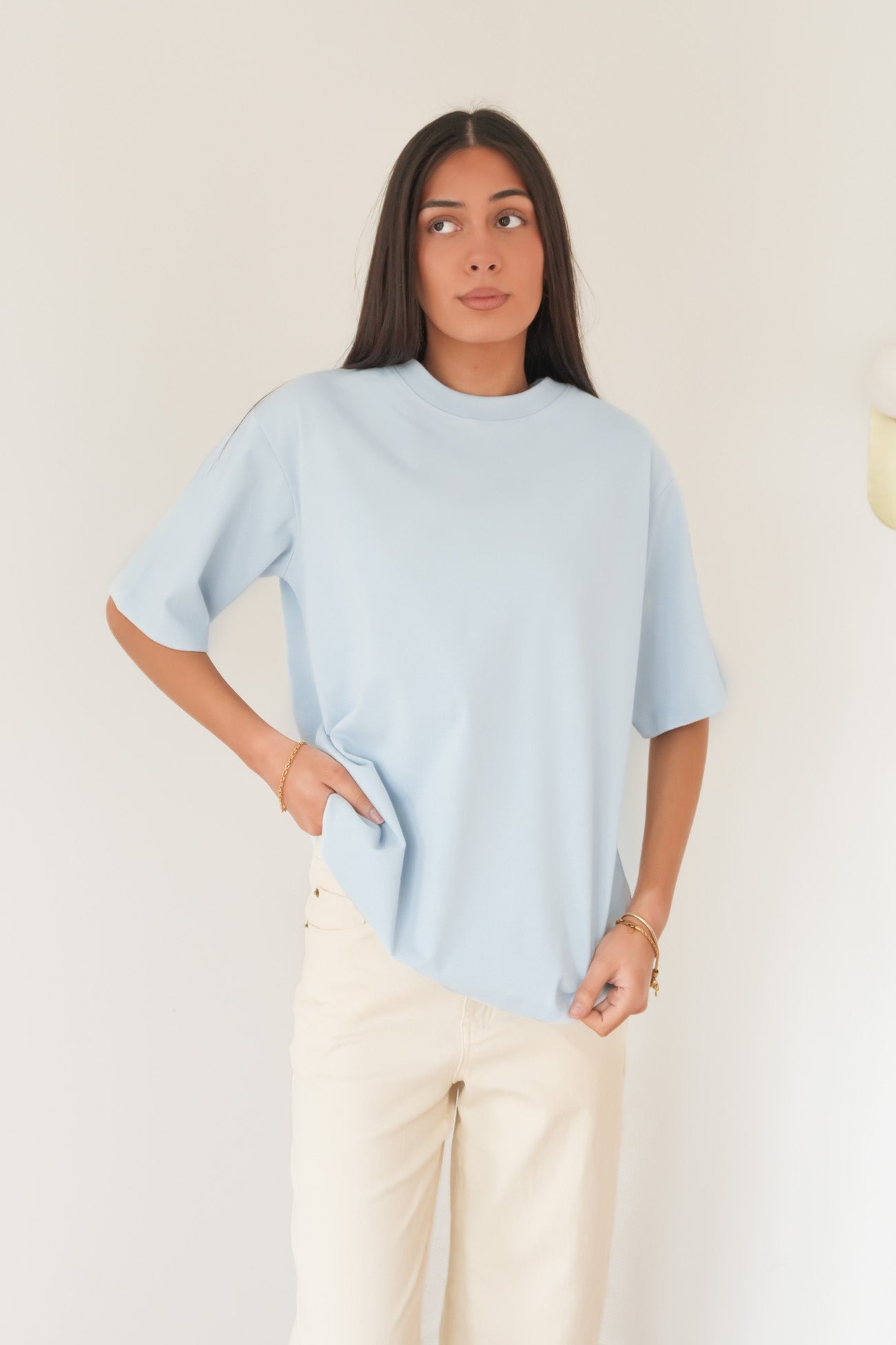 Core Oversized Tee Light Blue