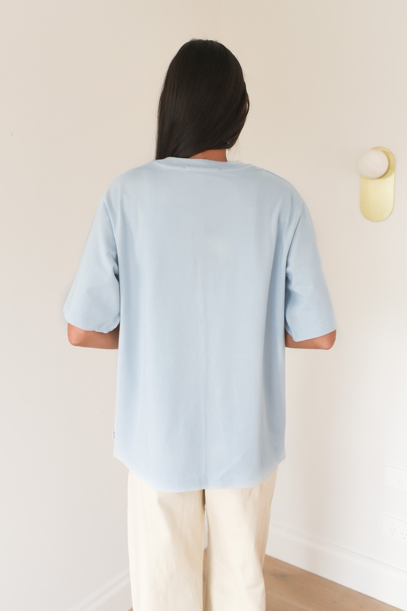 Core Oversized Tee Light Blue