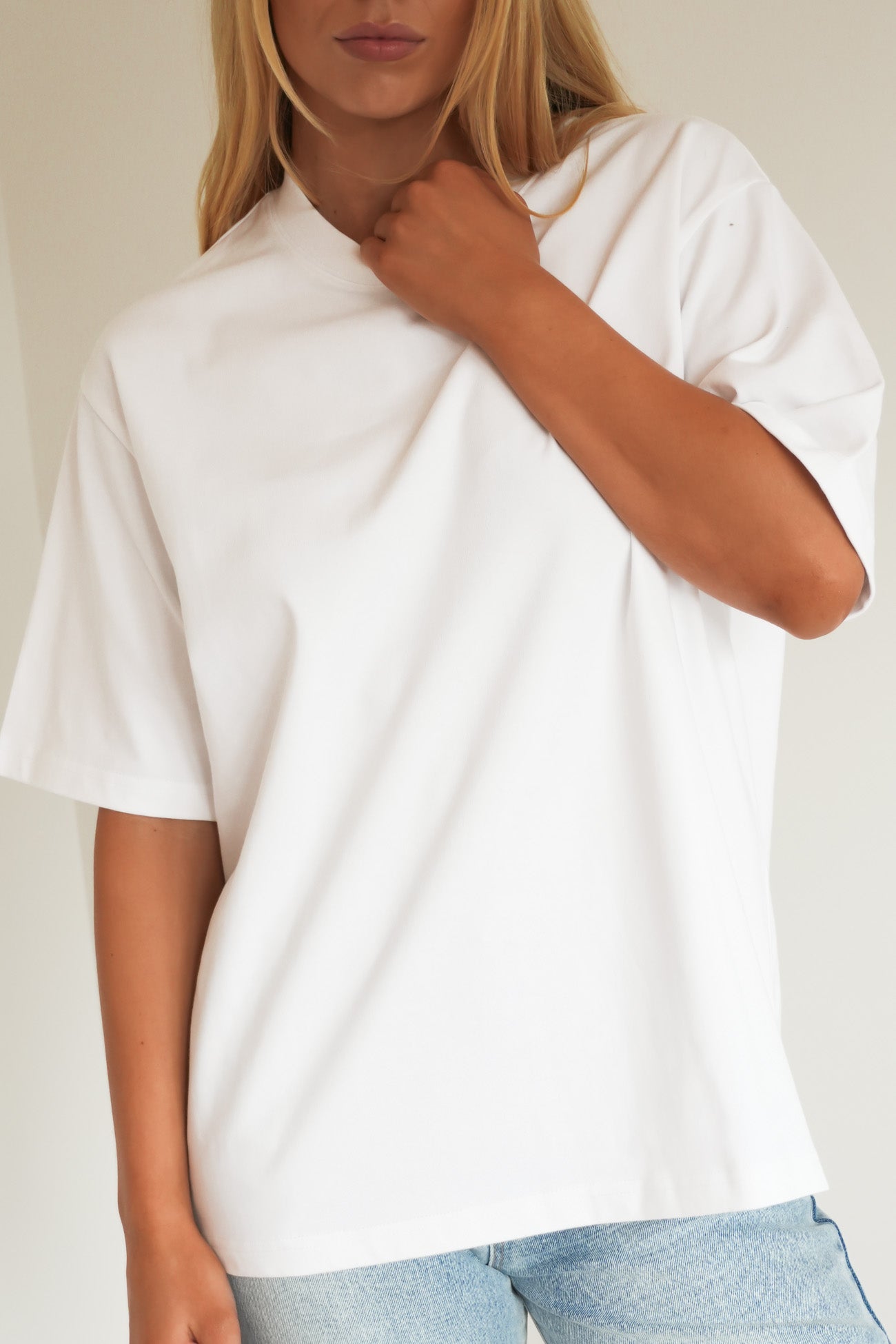 Core Oversized Tee White