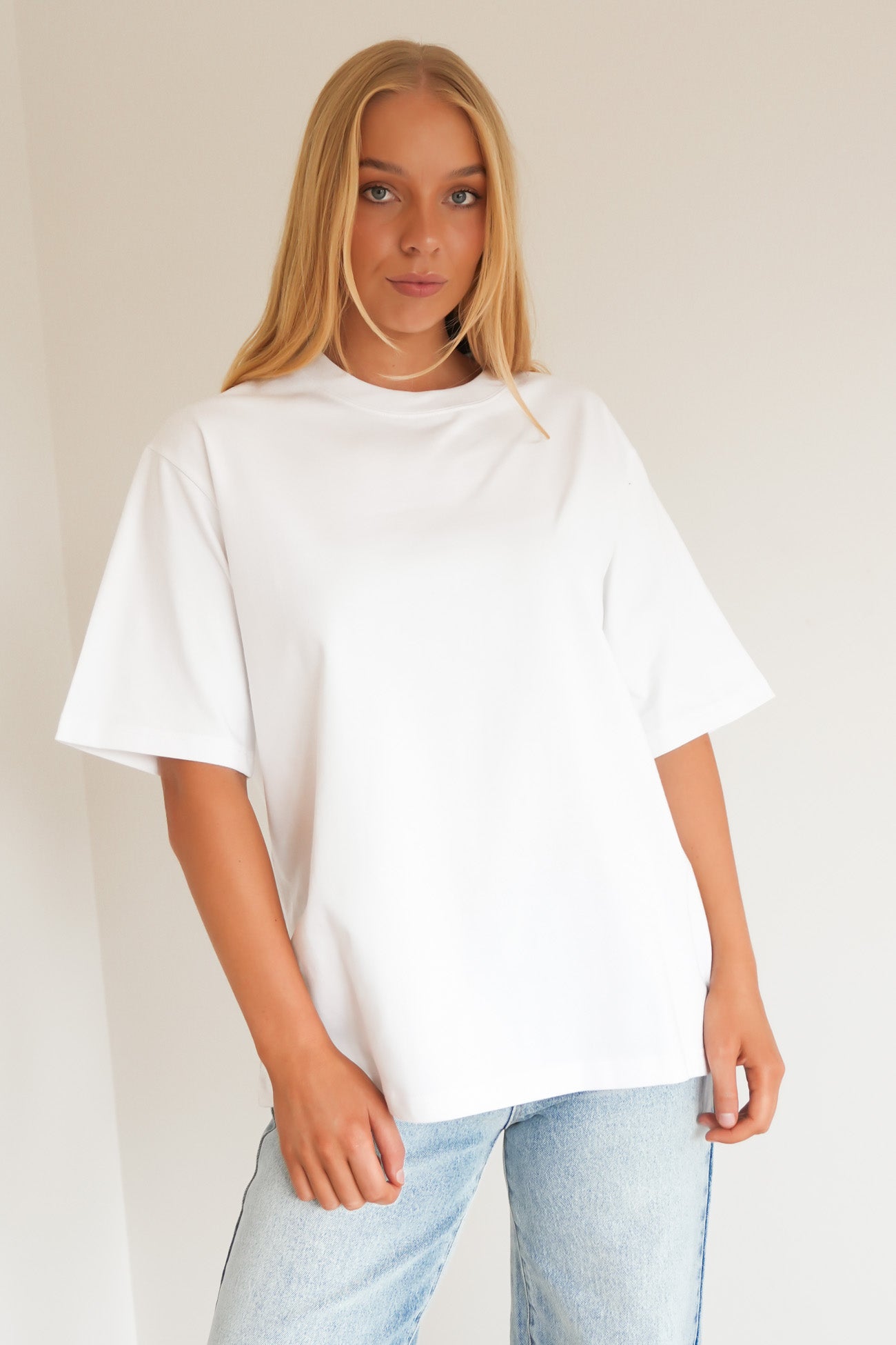 Core Oversized Tee White