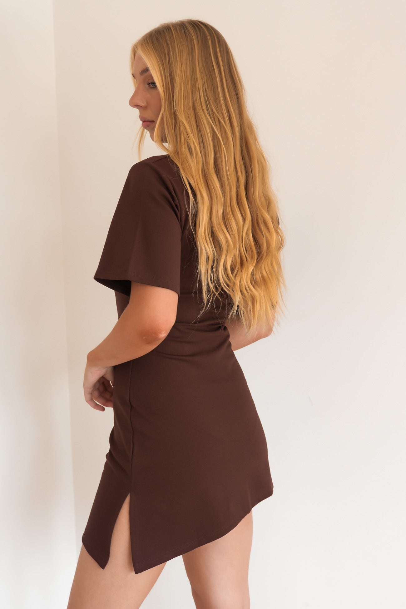 Courtney Mini Dress Chocolate