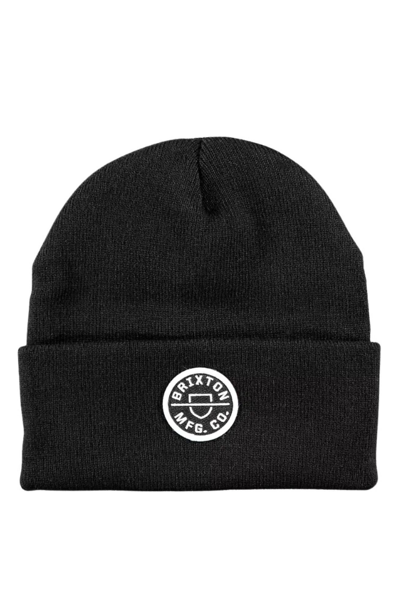 Crest Mini Logo Beanie Black