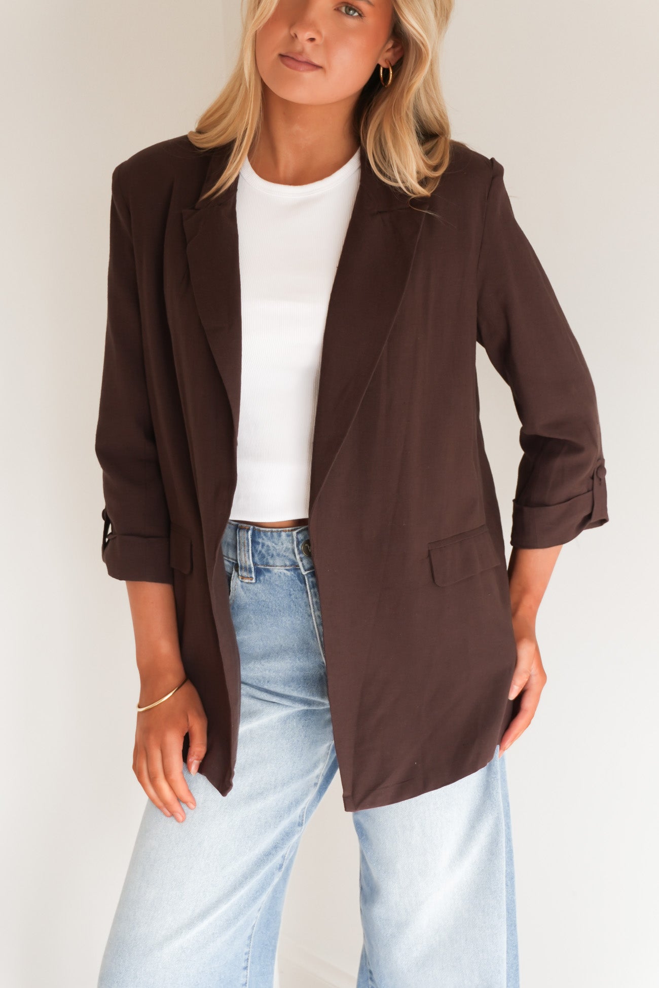 Roslyn Blazer Chocolate