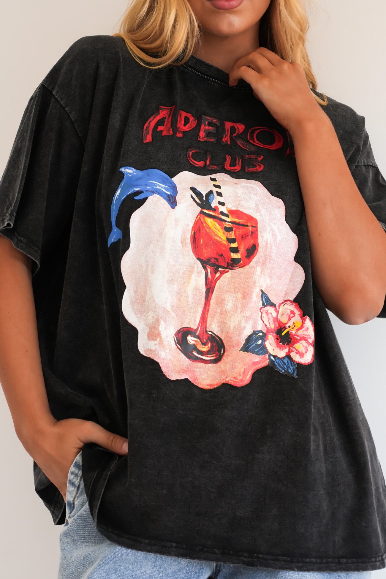Aperol Club Tee Black
