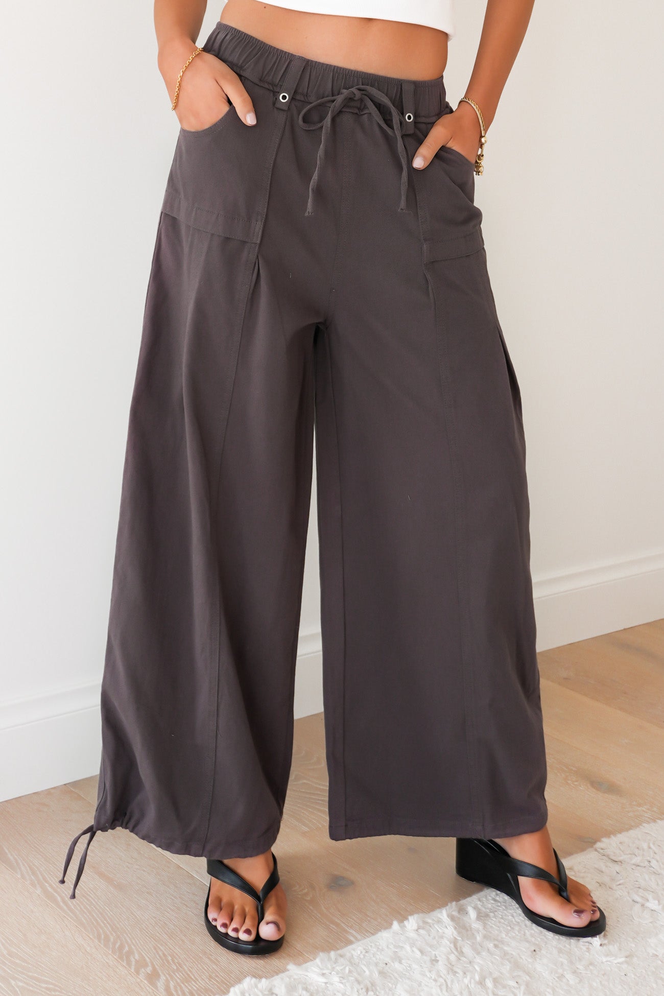 Jenni Cargo Pant Charcoal