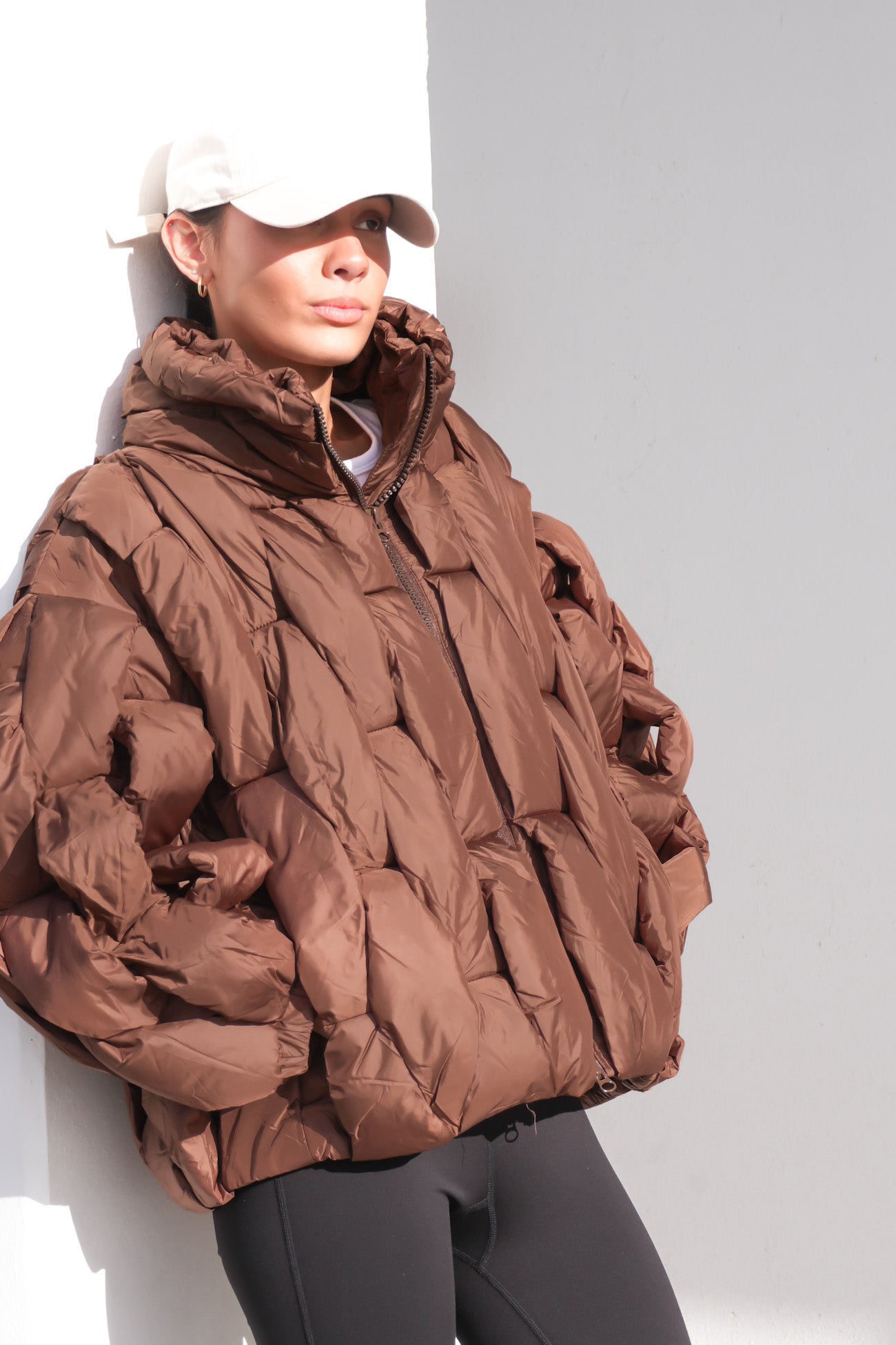 Kylie Puffer Jacket Chocolate