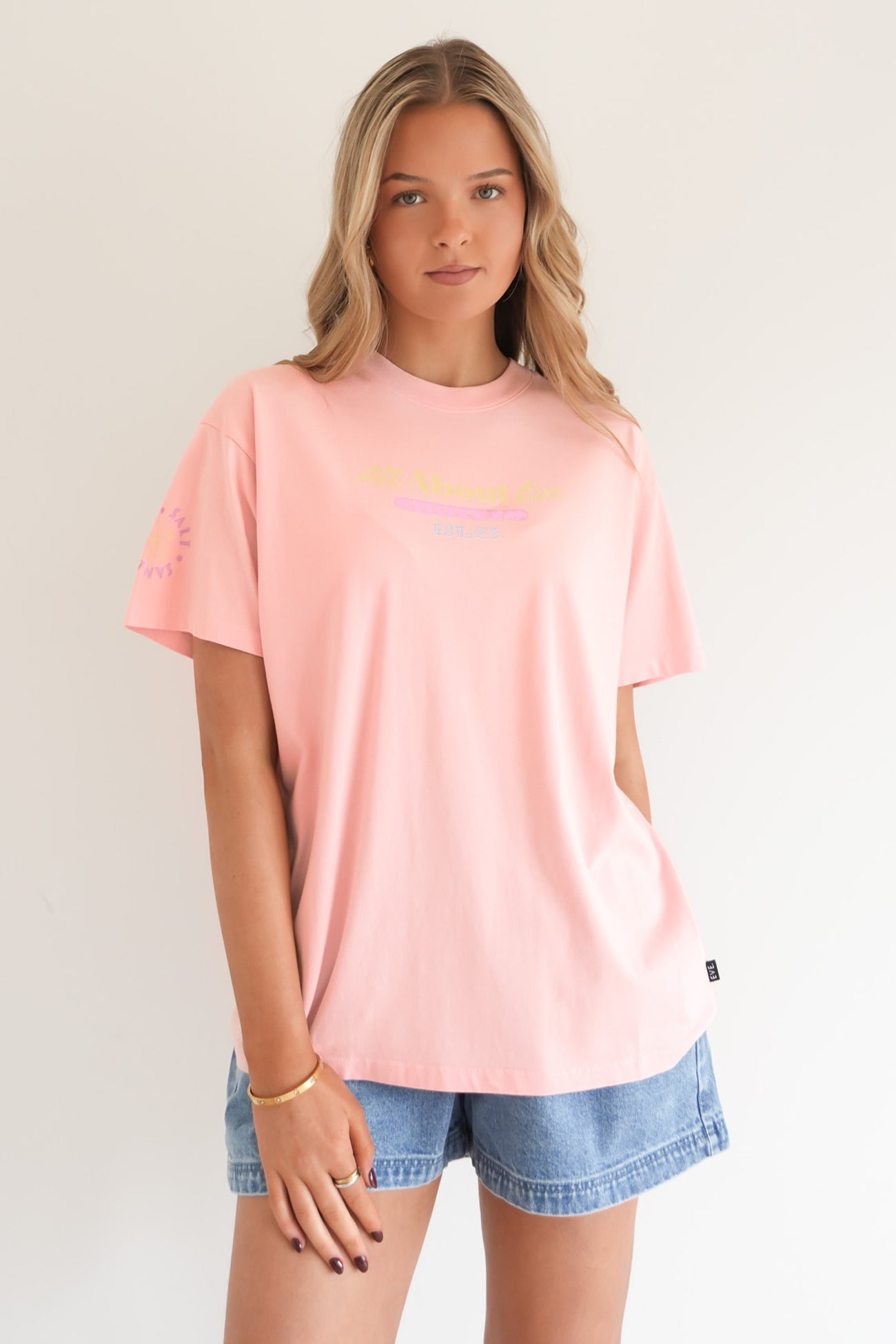 Vacation Relaxed Tee Pink