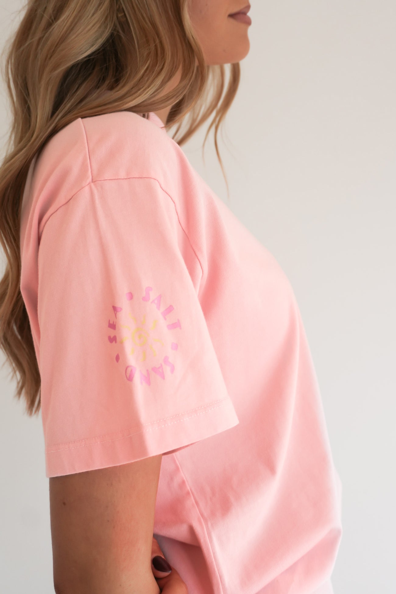 Vacation Relaxed Tee Pink