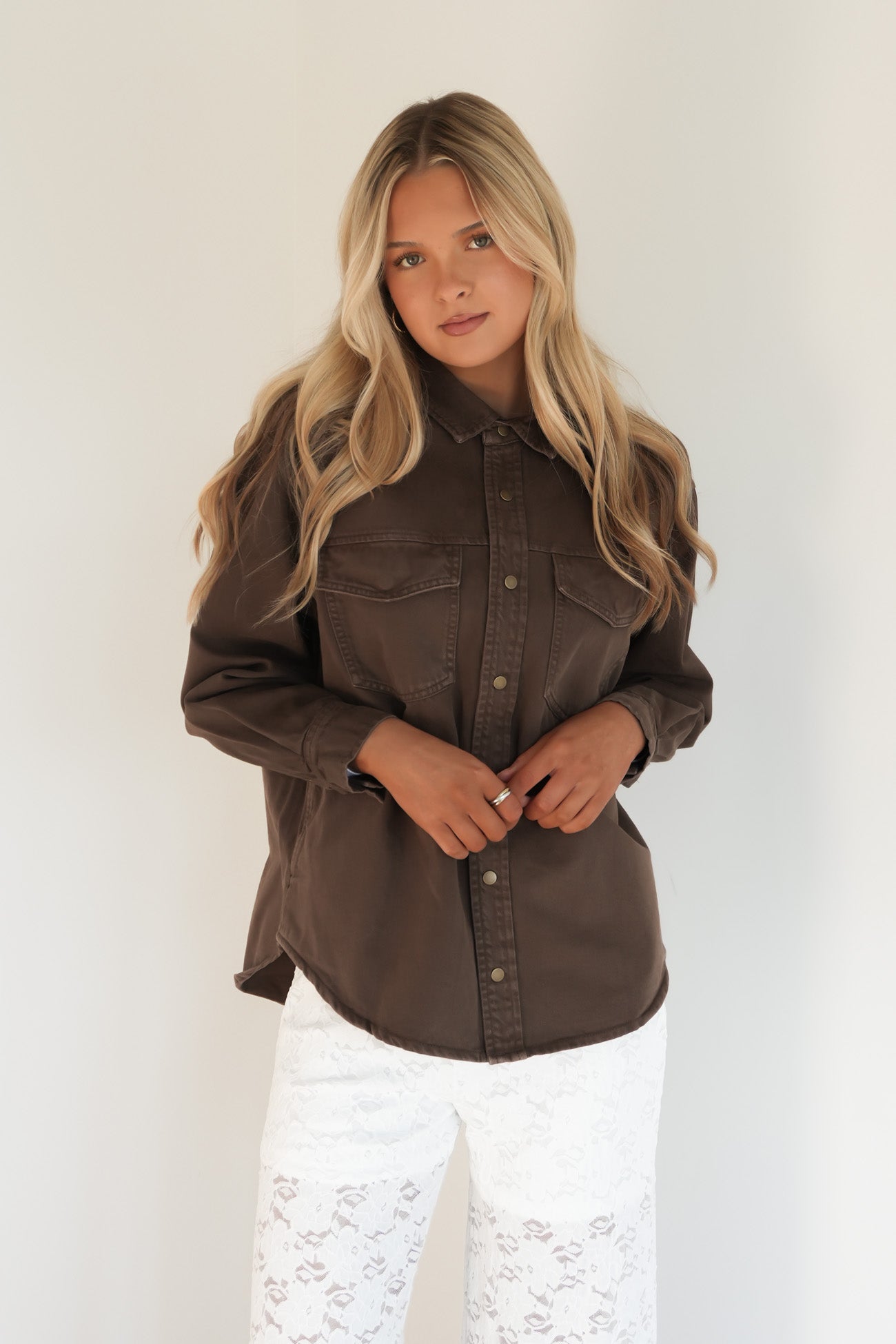 Daisy Overshirt Chocolate