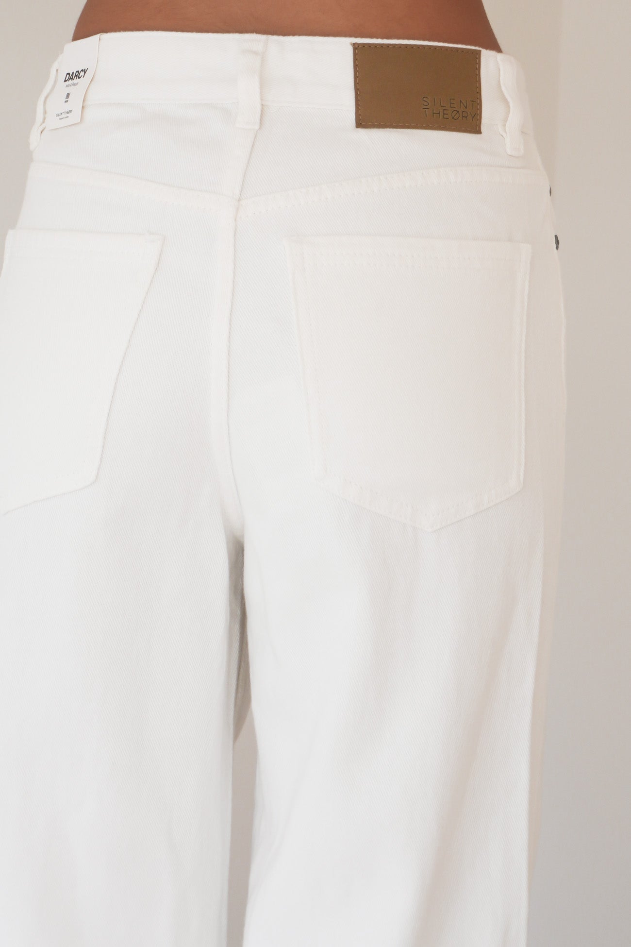 Darcy Wrap Around Baggy Jean White