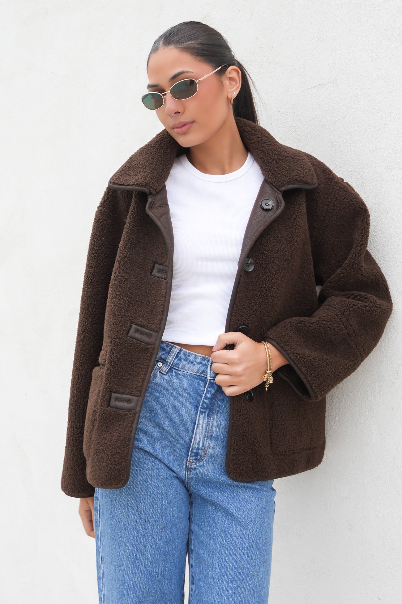 Davina Reversible Jacket Chocolate