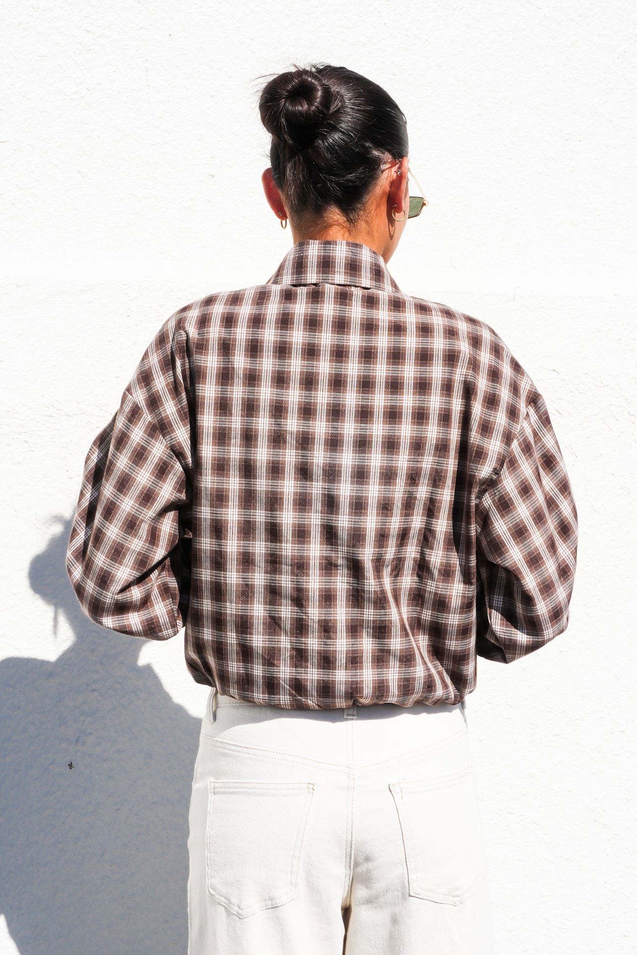 Deicy Bomber Brown Check