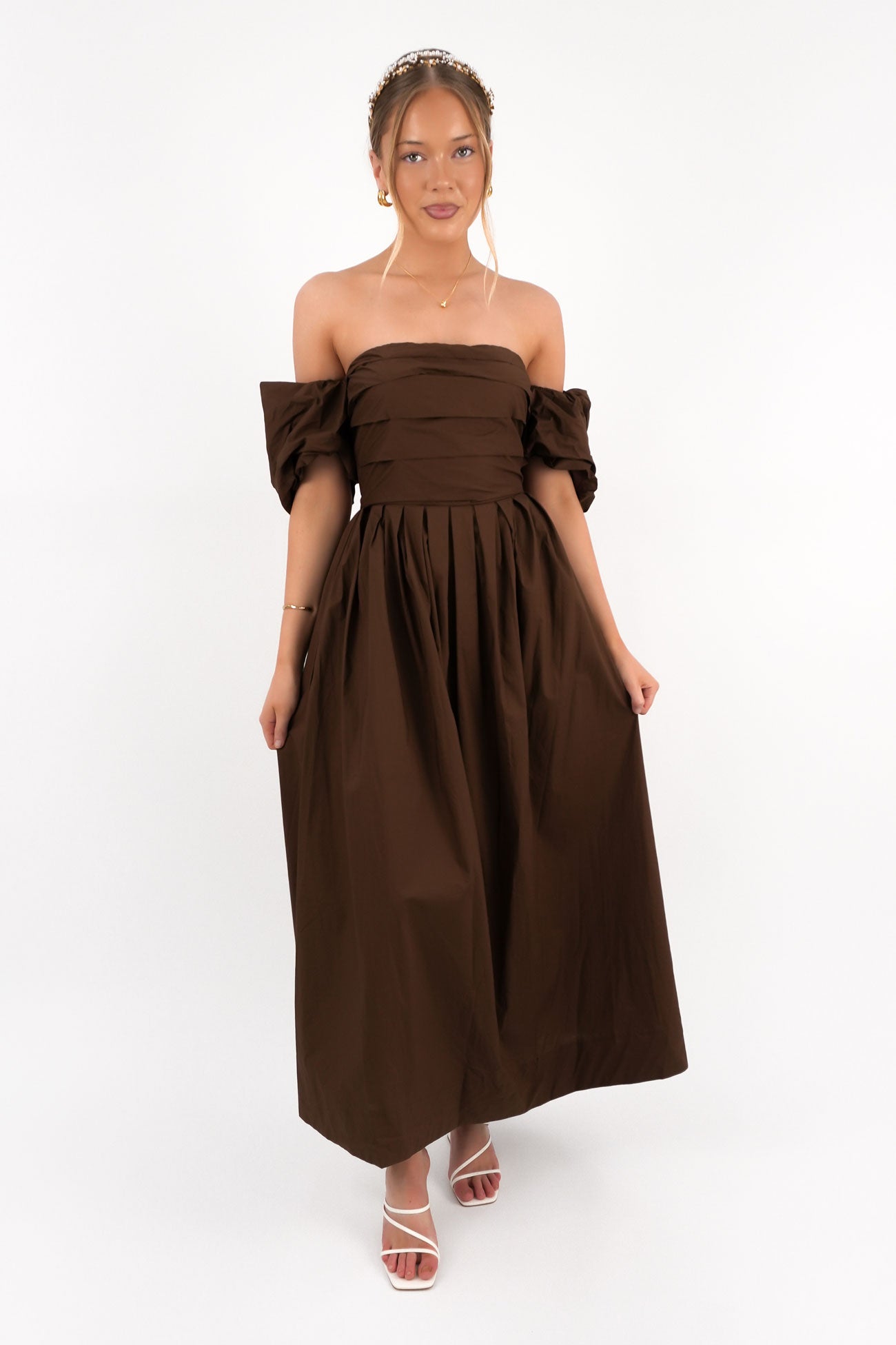 Dempsey Midi Dress Chocolate