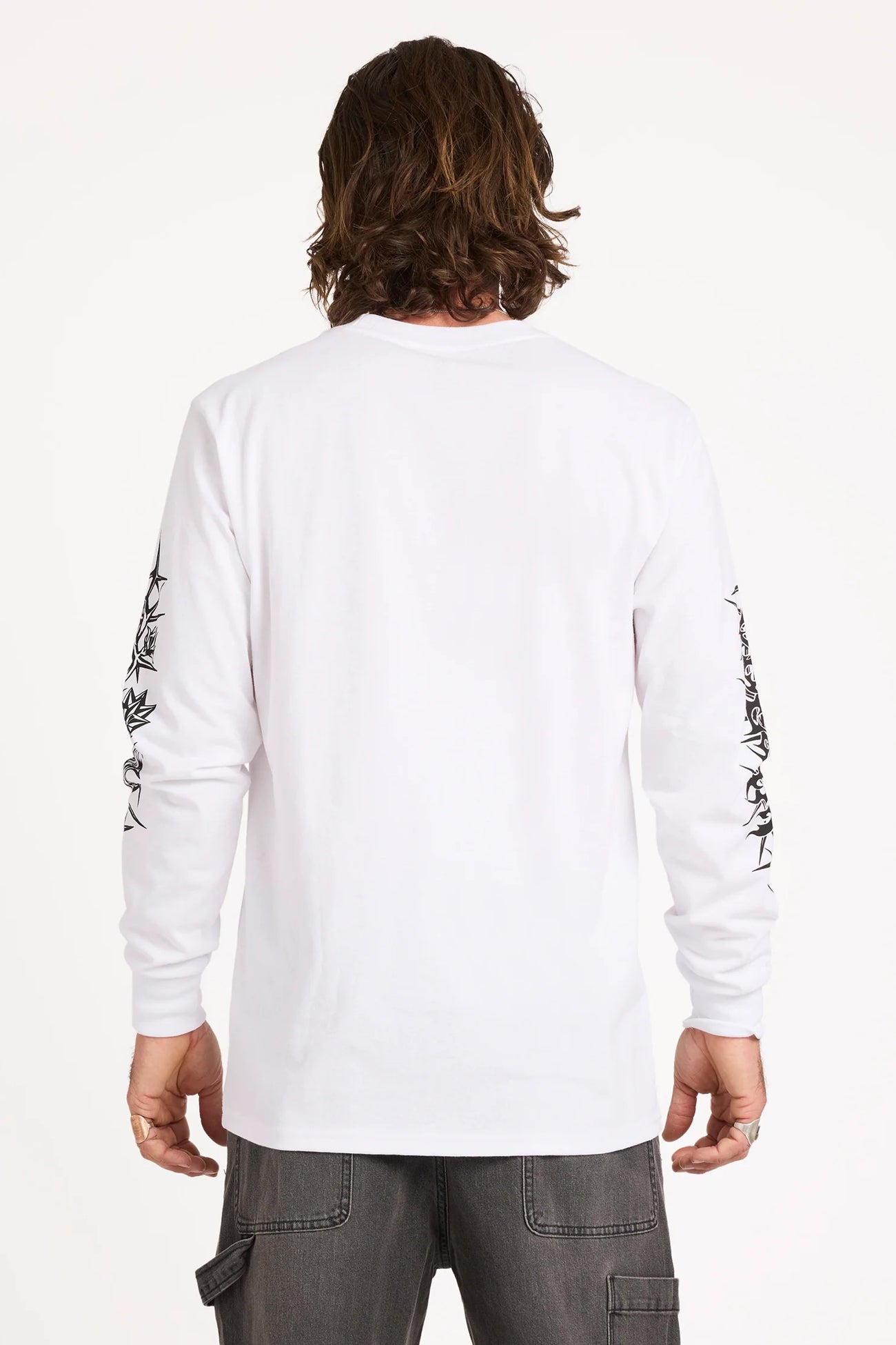 Die By The Stone Long Sleeve Tee White